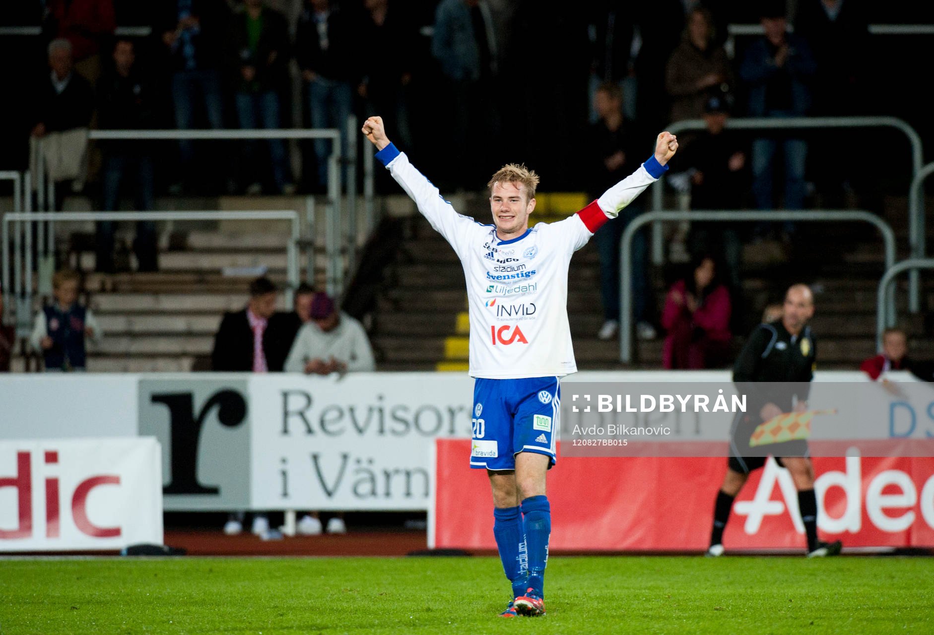  Freddy Winst, Värnamo, jubel efter slutsignalen