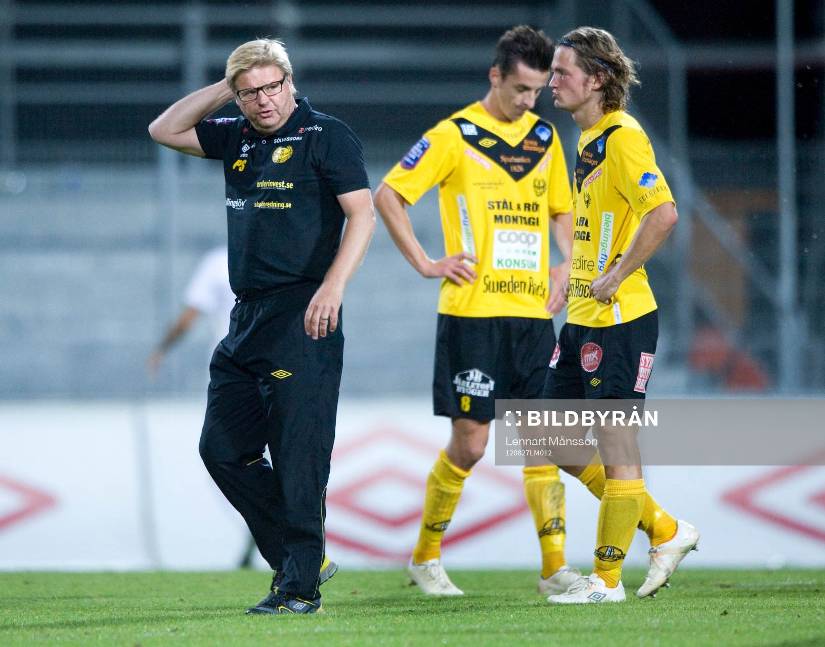 Depp, Mjällby, Peter Swärdh, tränare, och Haris