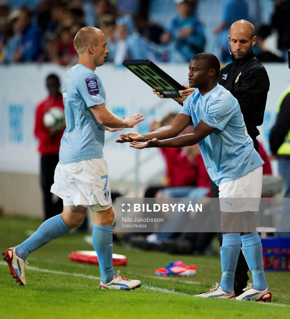 Daniel Larsson, byts ut mot Tokelo Rantie, Malmö FF