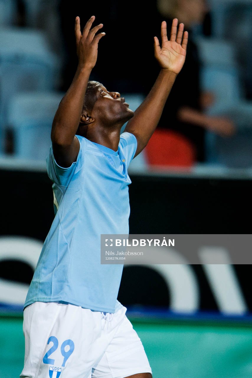 Tokelo Rantie, Malmö FF jubel, 2-0