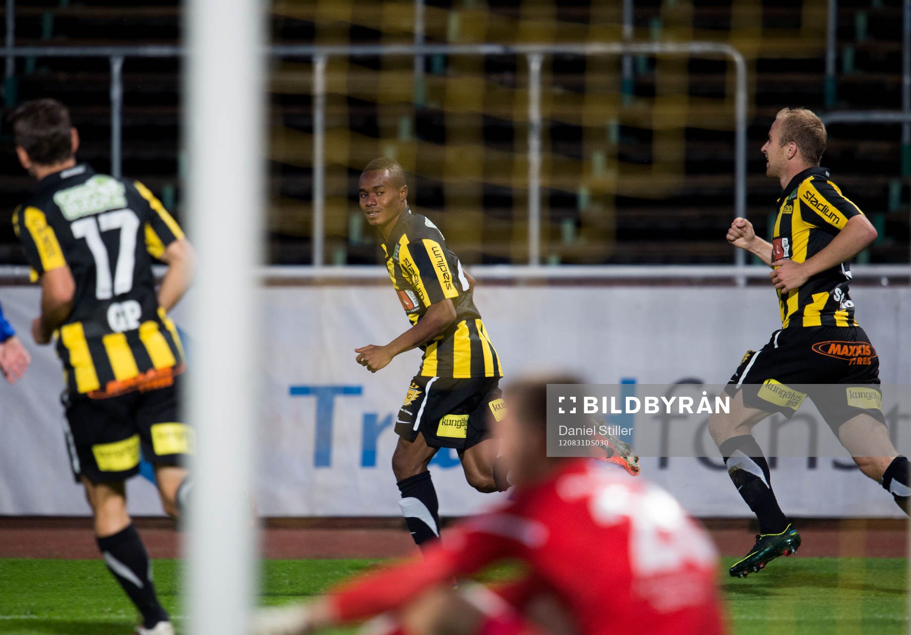 Nasiru Mohammed, Häcken, gör 3-1, jubel