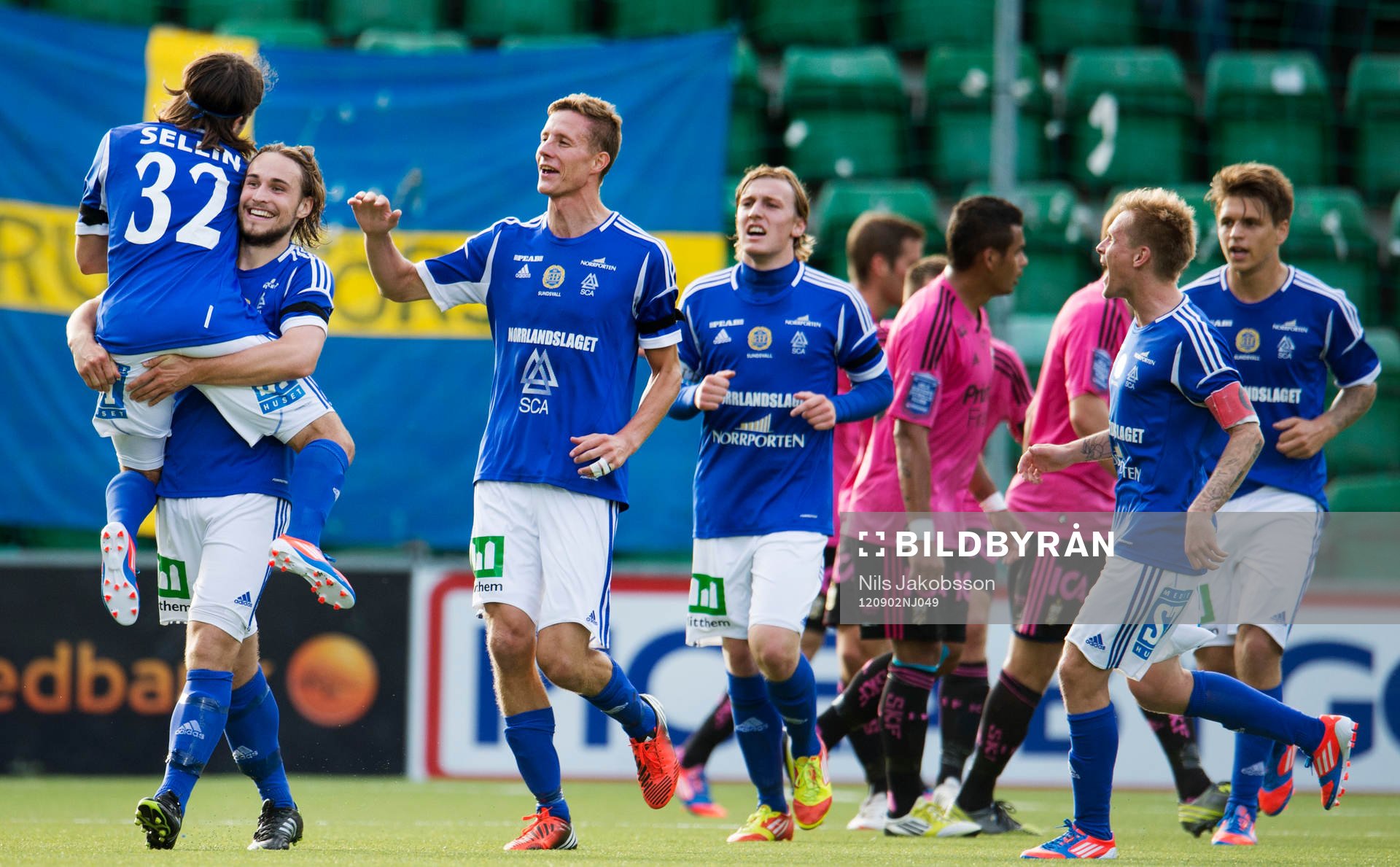 Robin Sellin, Kevin Walker, Johan Eklund, Emil Forsberg,