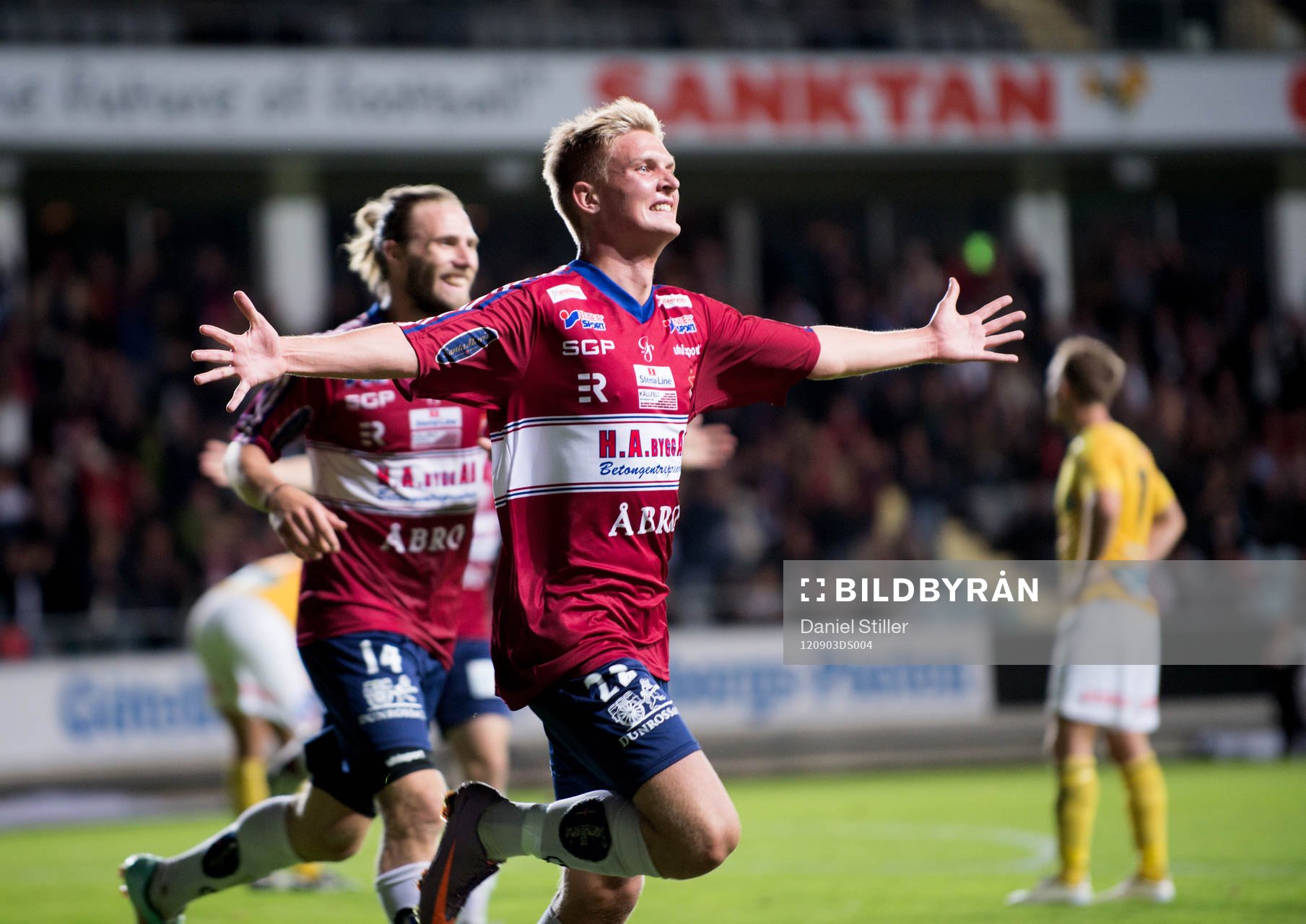 Henrik Carlsson, Örgryte, gör 2-0, jubel