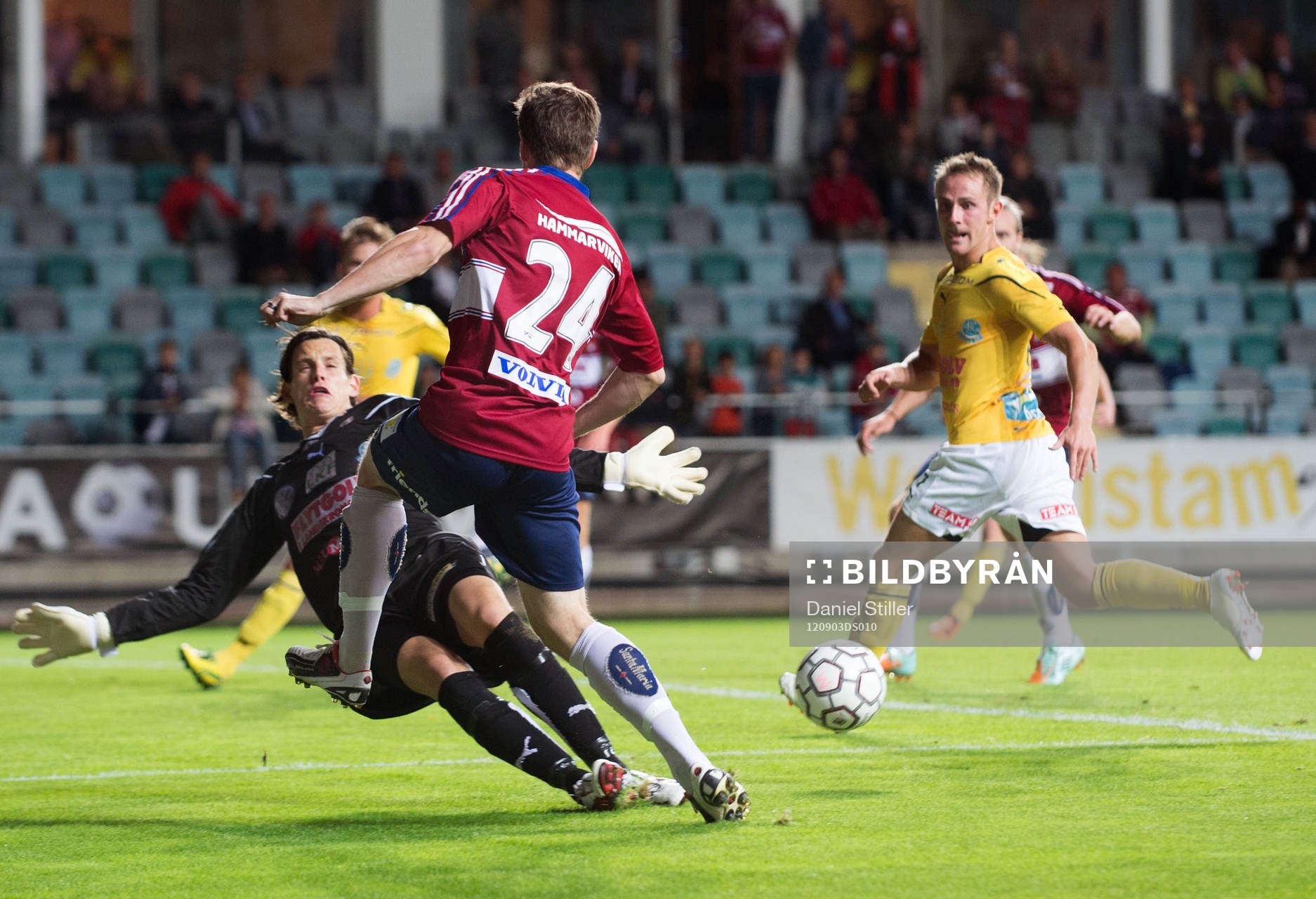 Sebastian Johansson, Örgryte, Otto Martler målvakt Lund
