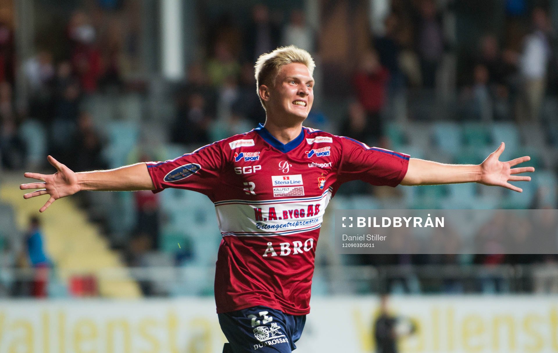 Henrik Carlsson, Örgryte, gör 2-0, jubel