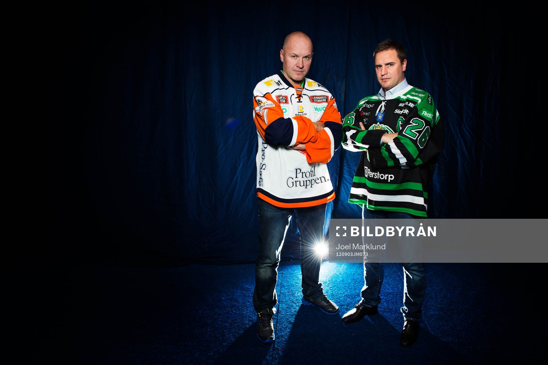 Janne Karlsson, tränare, Växjö, och Dan Tangnes,