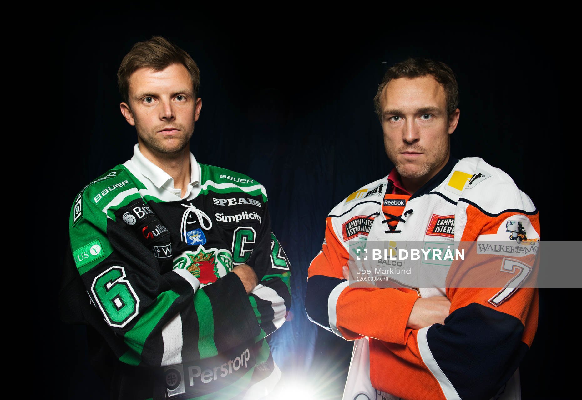 Jakob Johansson, Rögle, och Johan Markusson, Växjö