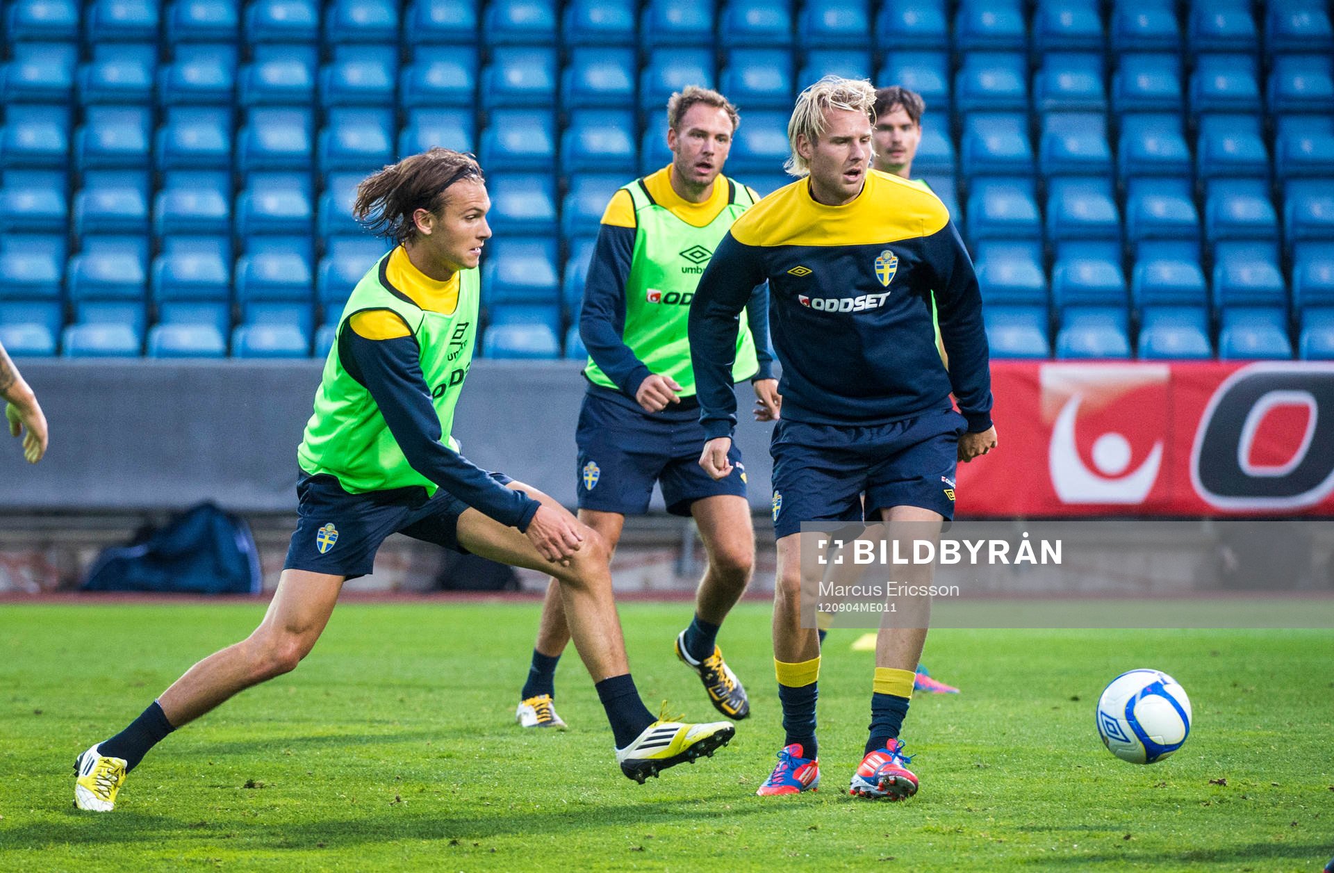 Sverige tränar på Olympia i Helsingborg