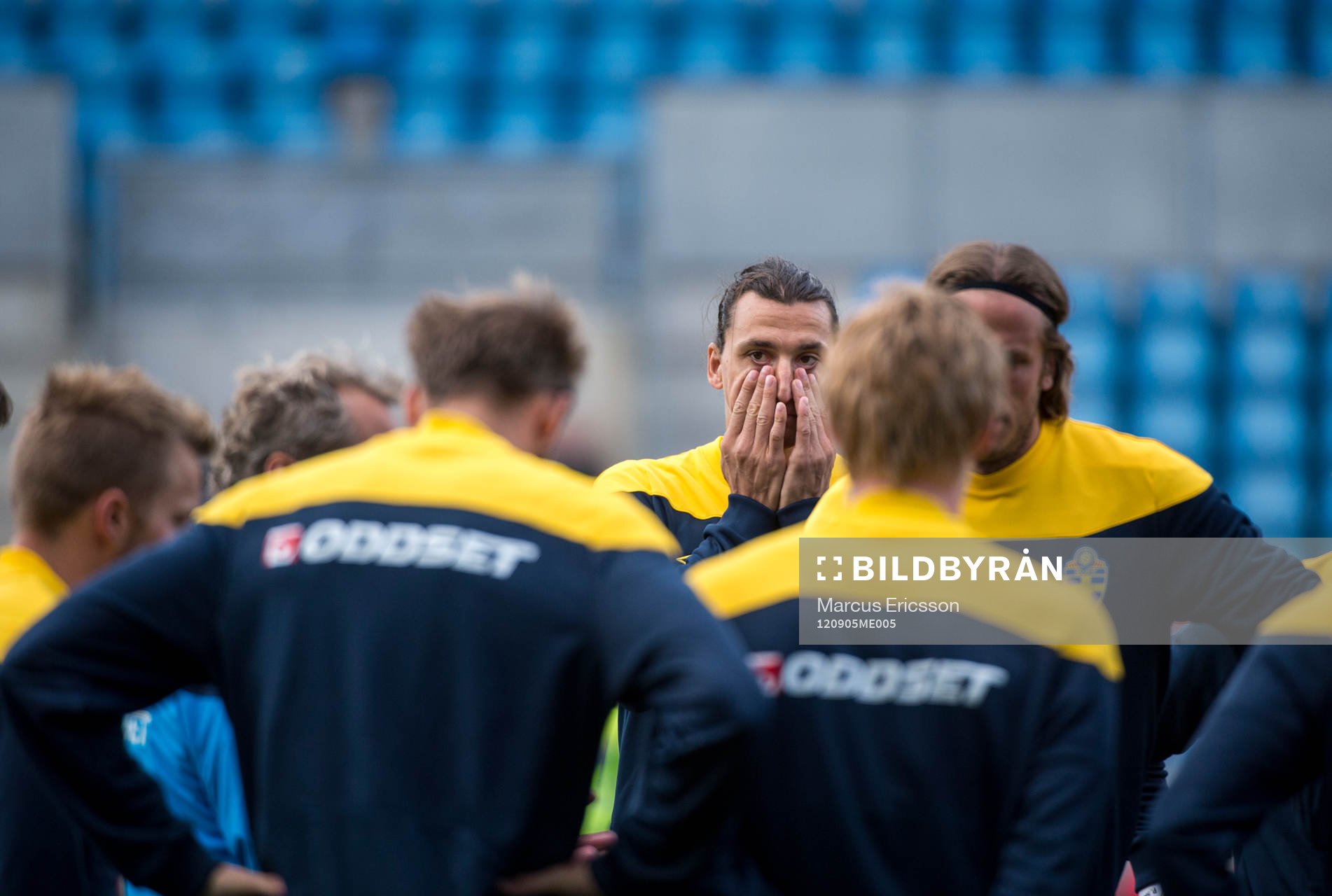  Sverige tränar på Olympia i Helsingborg inför matchen mot Kina. Zlatan Ibrahimovic