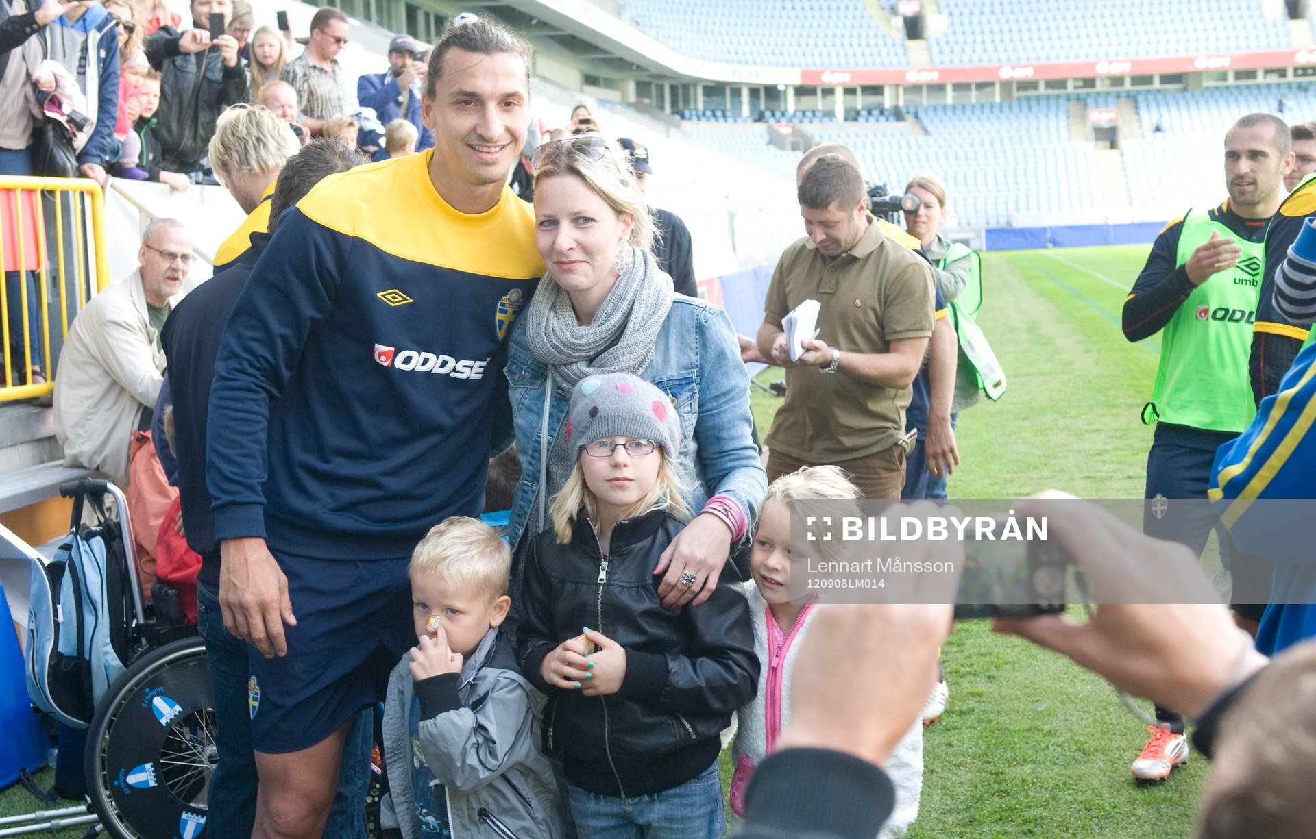 Många ville fotograferas med Zlatan Ibrahimovic