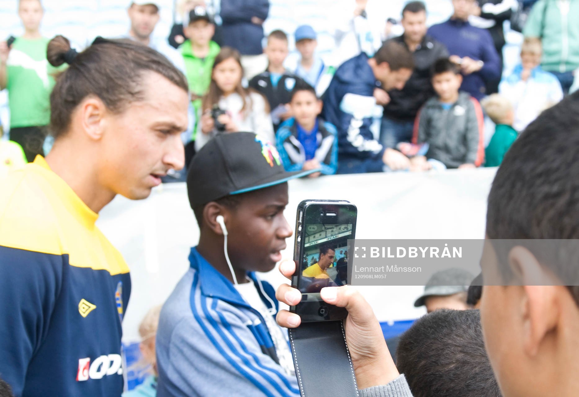 Många ville fotograferas med Zlatan Ibrahimovic