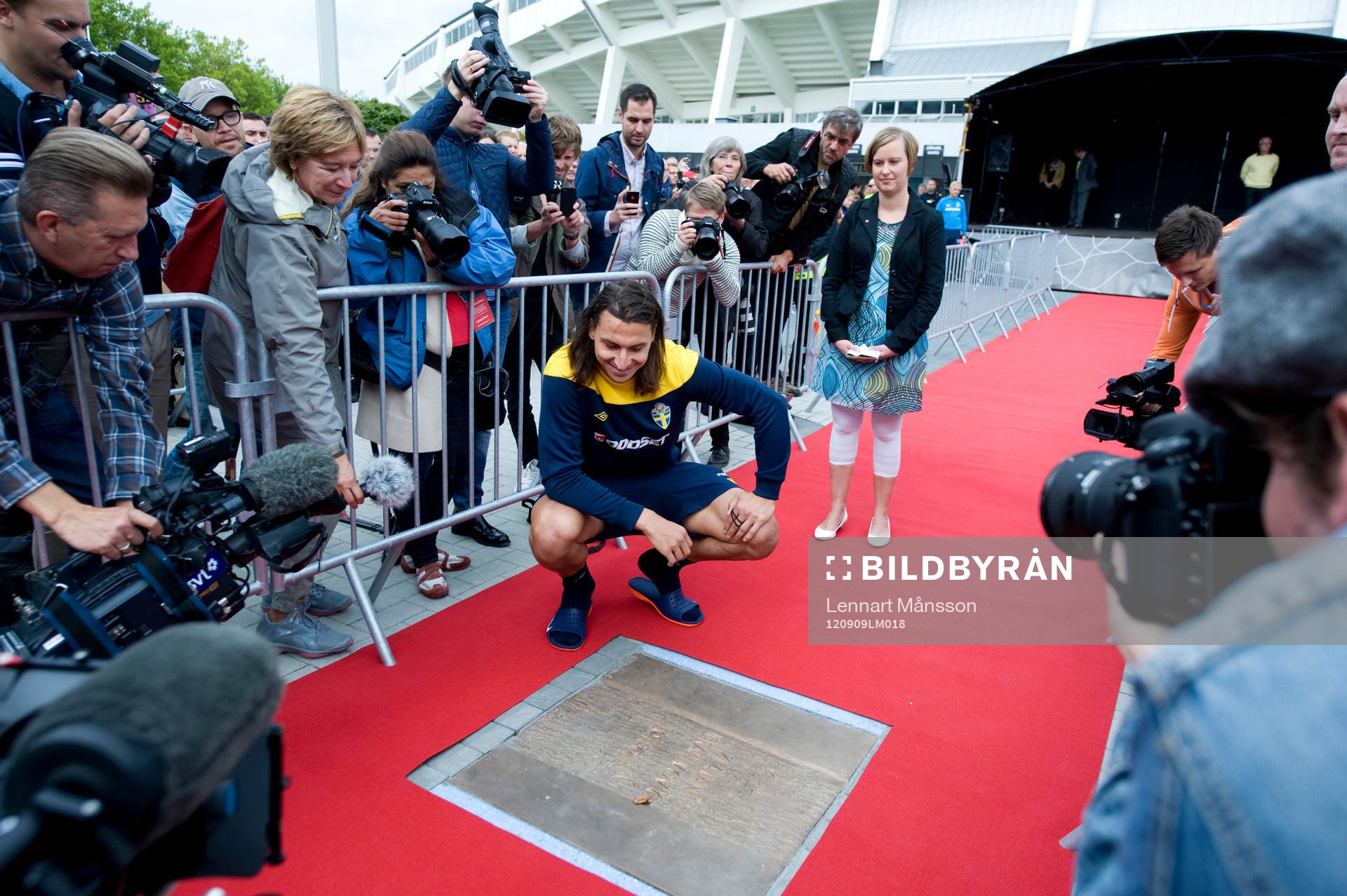 Zlatan Ibrahimovic, platta med Zlatans namn avtäcktes