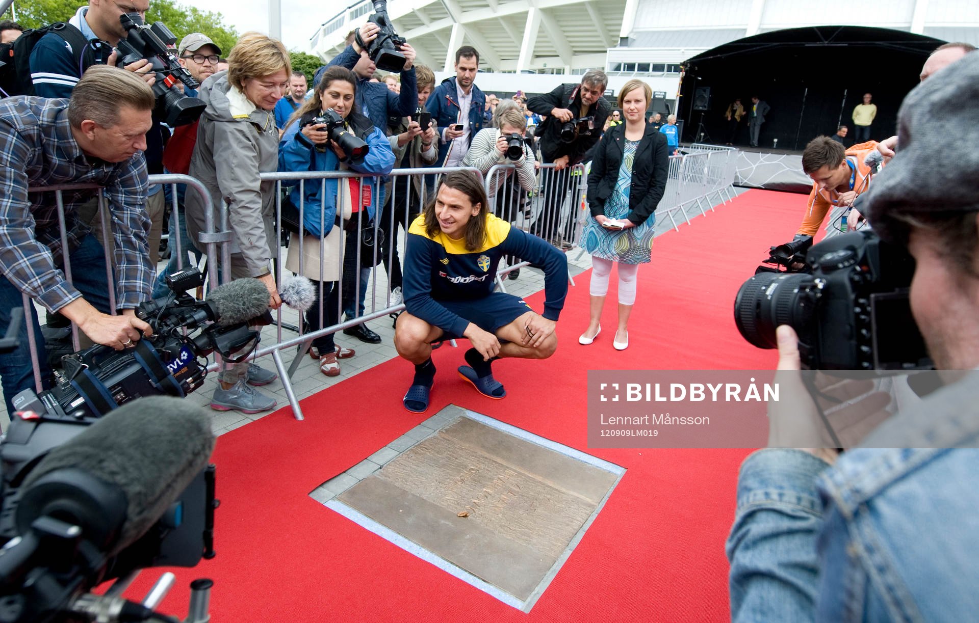 Zlatan Ibrahimovic, platta med Zlatans namn avtäcktes