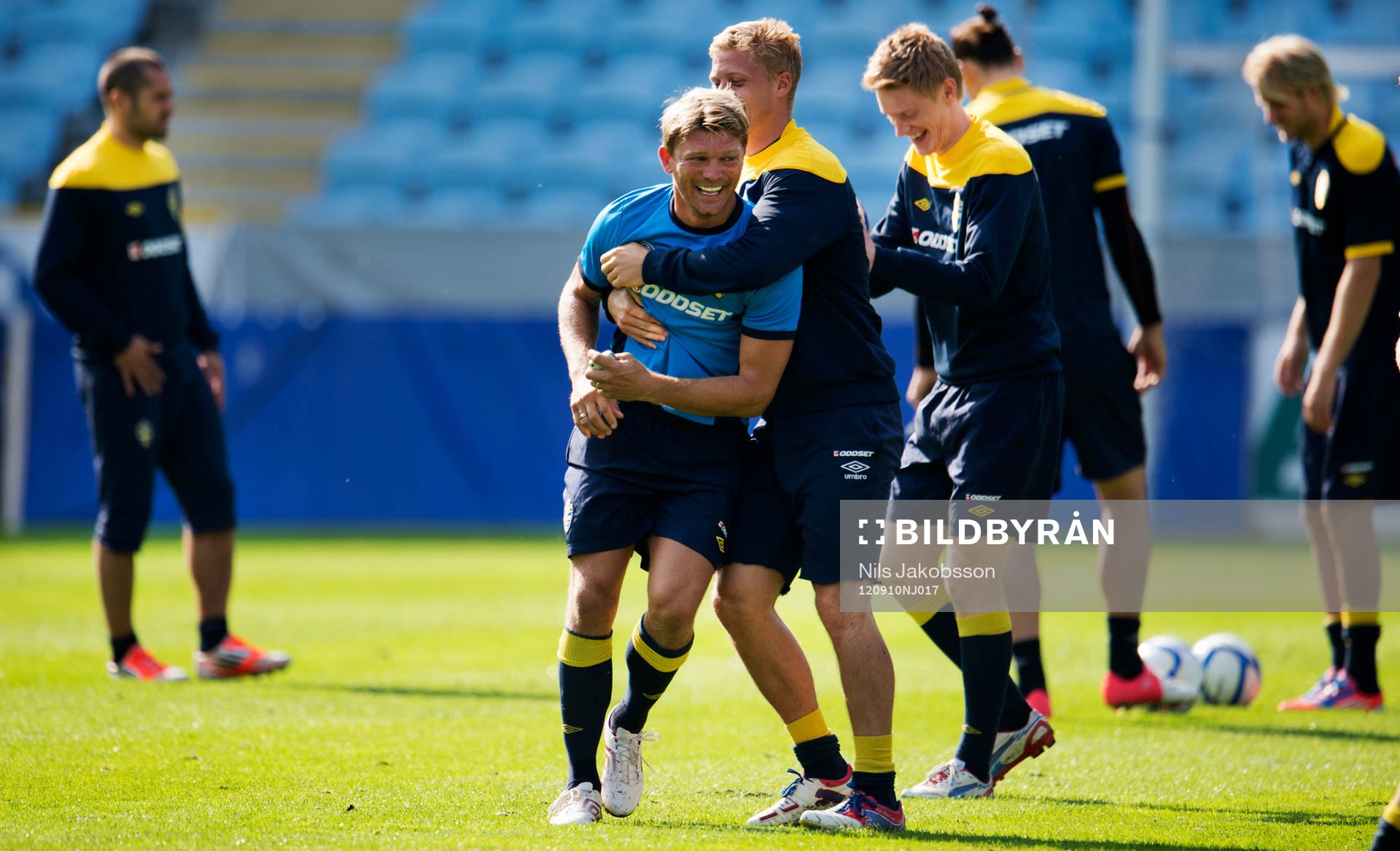 Marcus Allbäck, players manager, Pär Hansson, målvakt