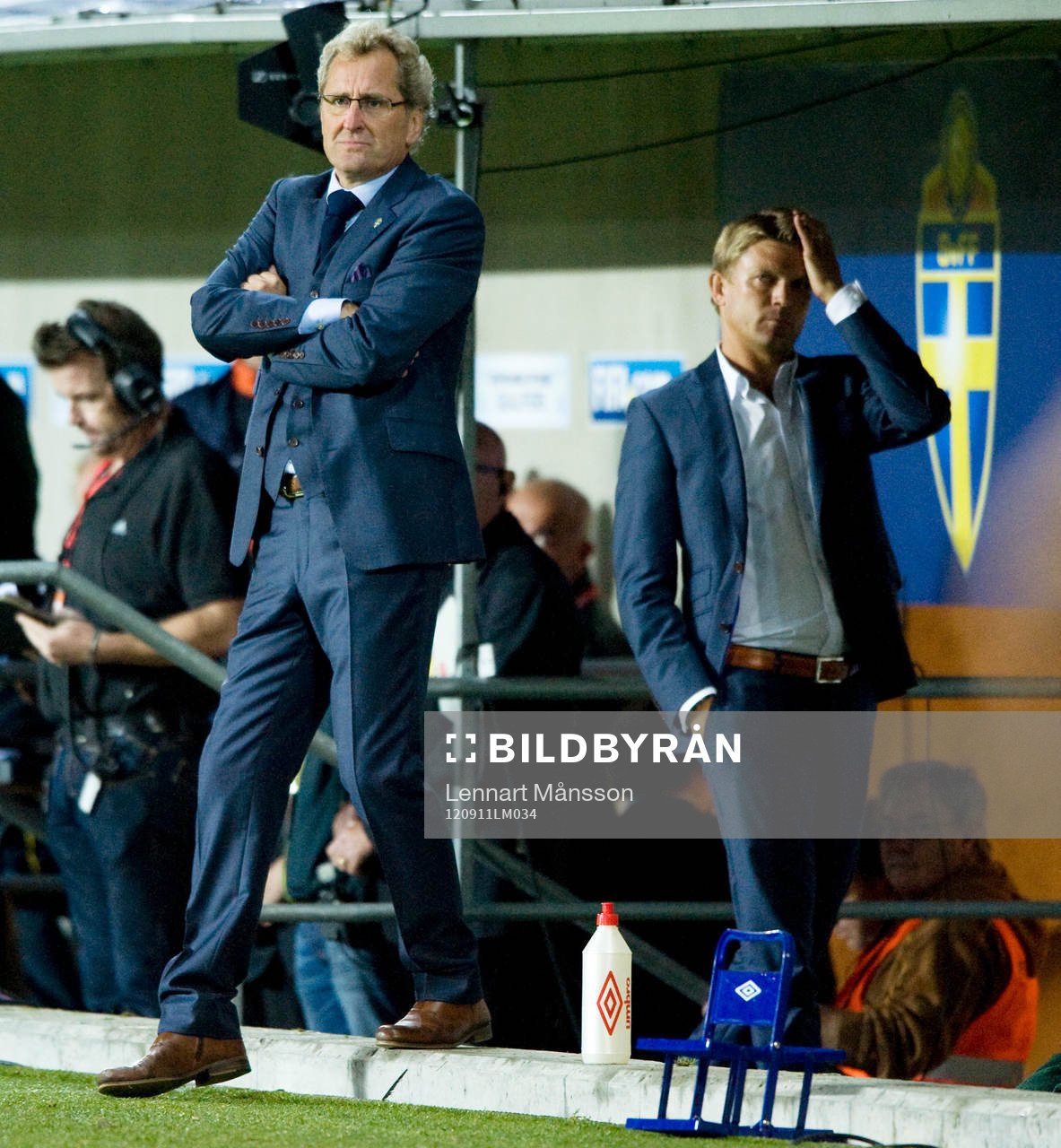 Erik Hamrén och Marcus Allbäck, Sverige