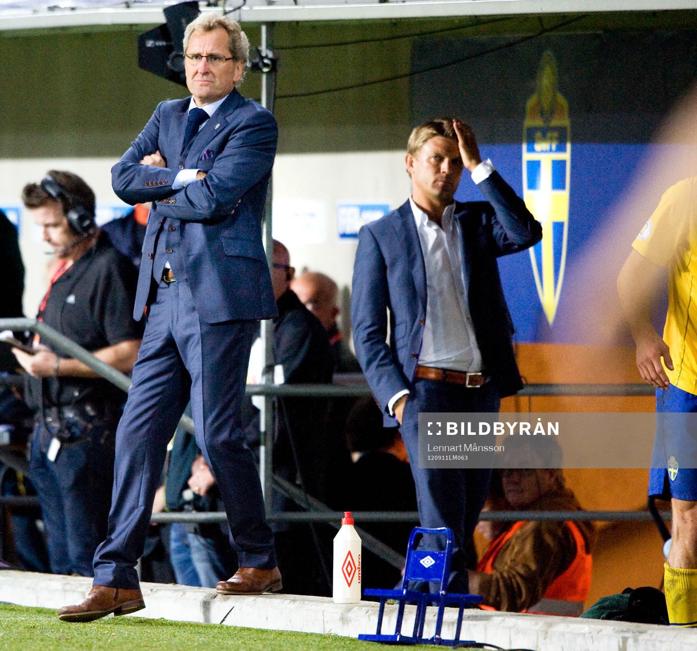 Erik Hamrén och Marcus Allbäck, Sverige