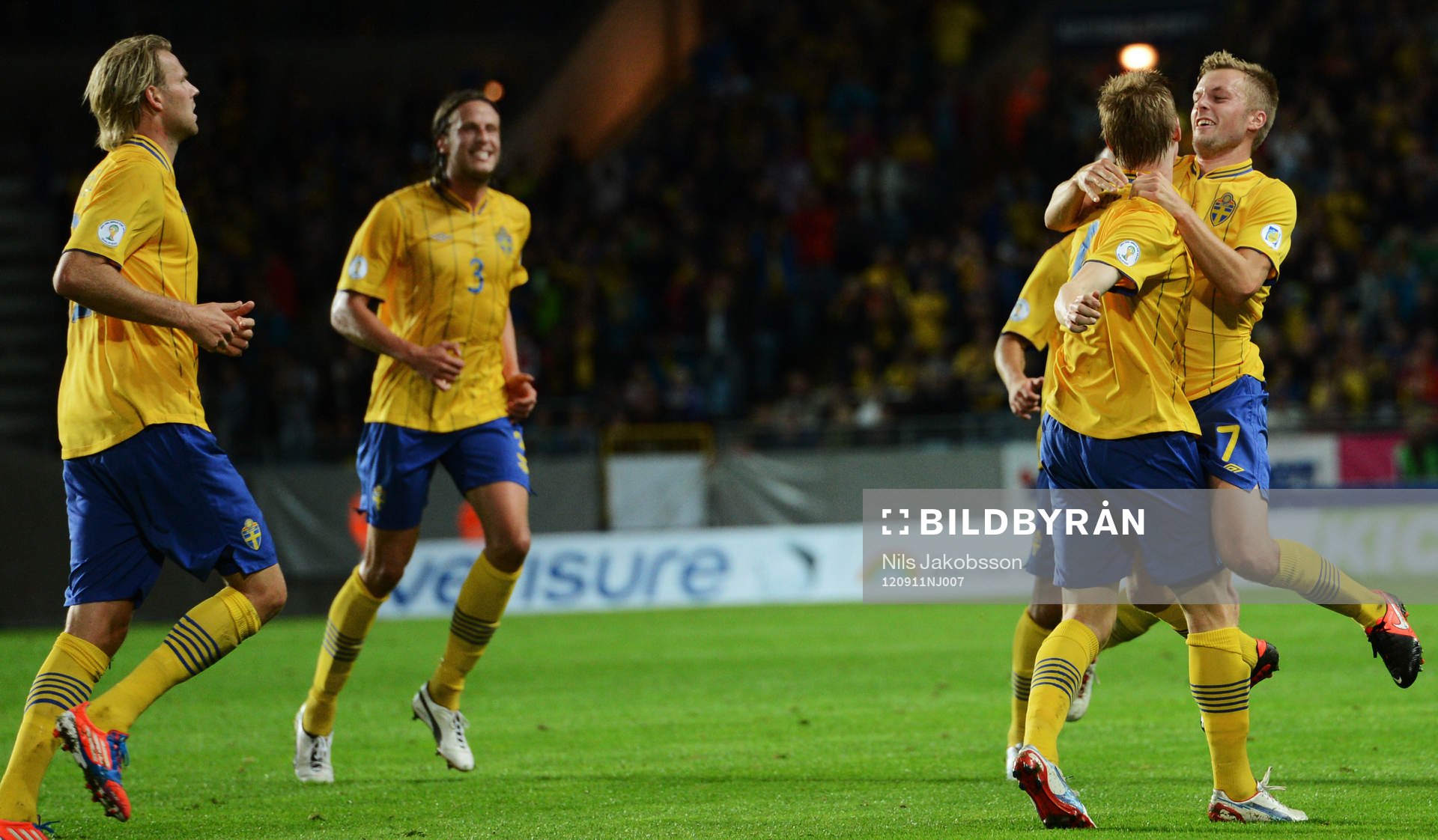 Ola Toivonen, Jonas Olsson, Sebastian Larsson och Rasmus