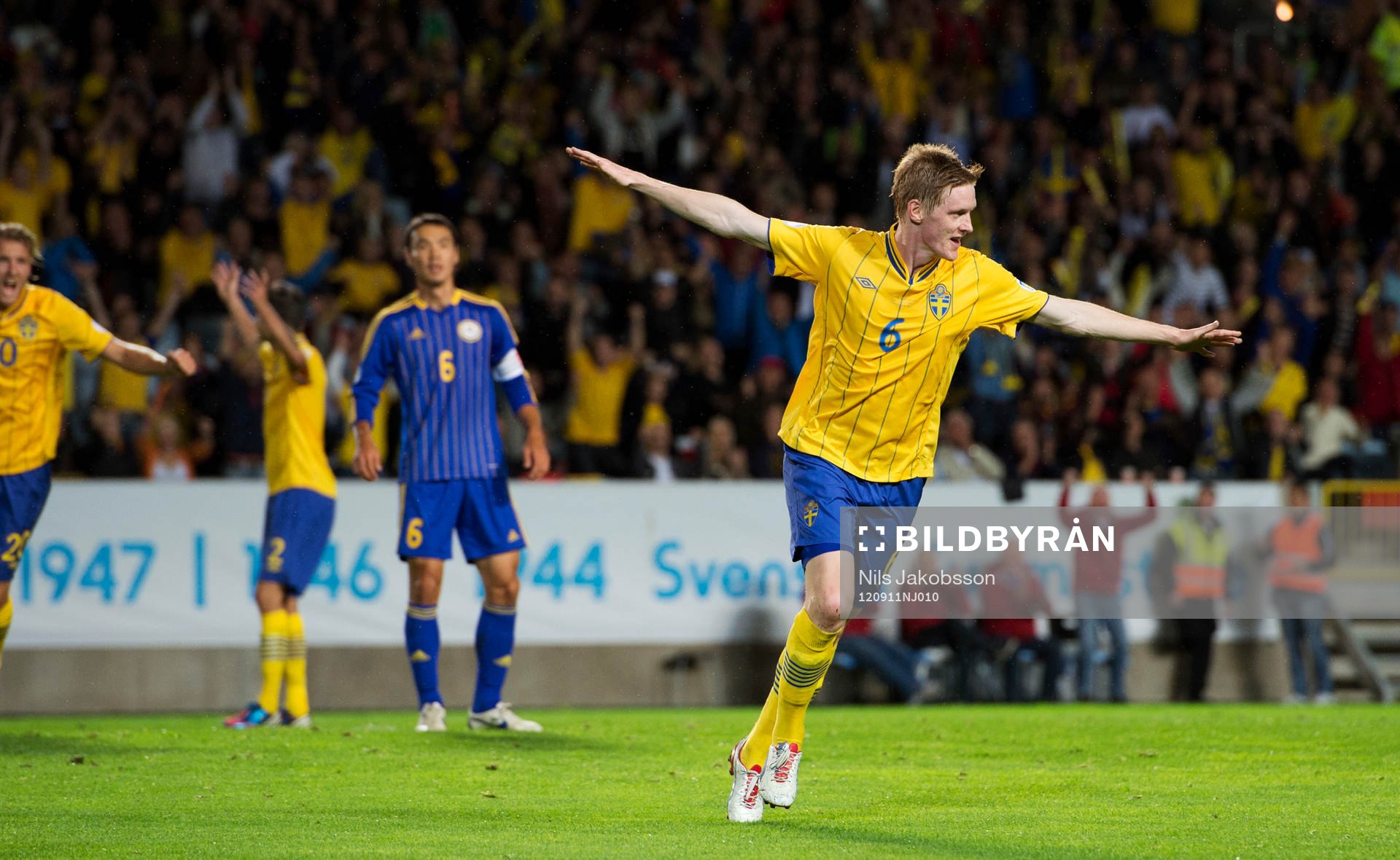 Rasmus Elm, Sverige jubel, 1-0