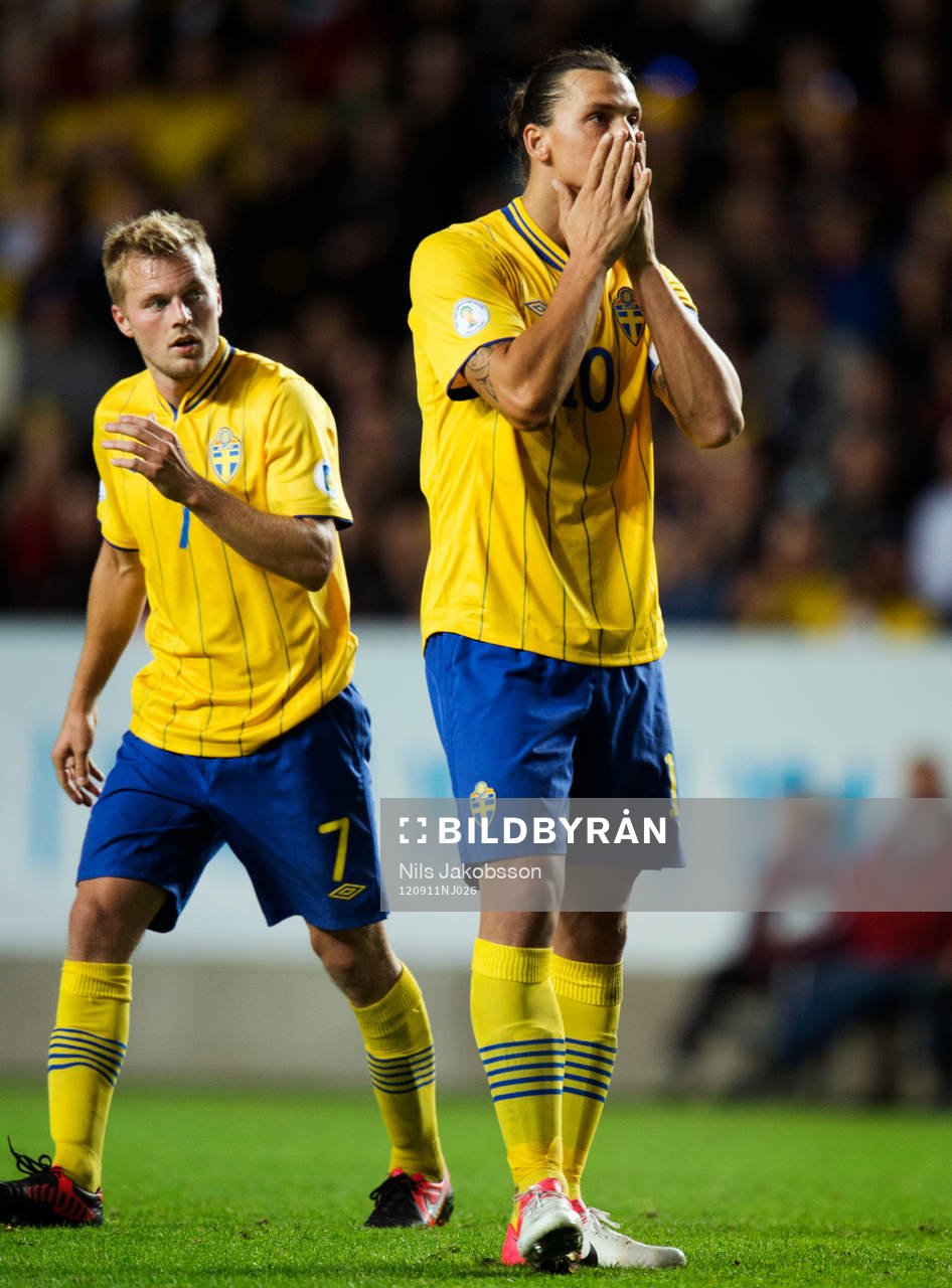 Sebastian Larsson, Zlatan Ibrahimovic, Sverige frispark,