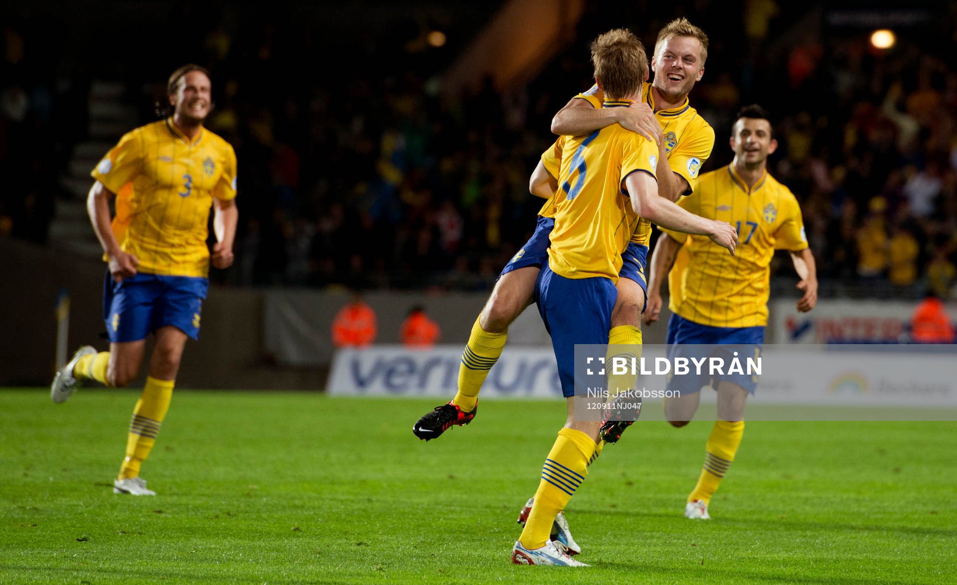 Jonas Olsson, Sebastian Larsson, Rasmus Elm, Behrang
