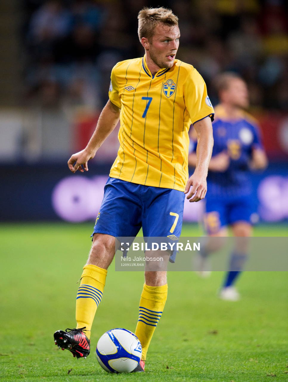 Fotboll, VM-kval, Sverige - Kazakstan: Sebastian Larsson, Sverige.