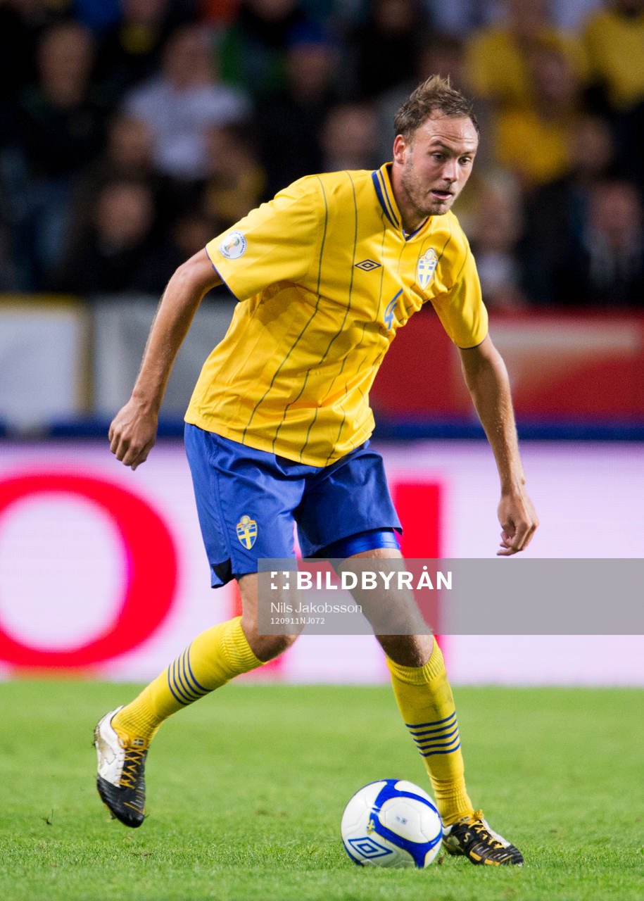 Fotboll, VM-kval, Sverige - Kazakstan: Andreas Granqvist, Sverige.