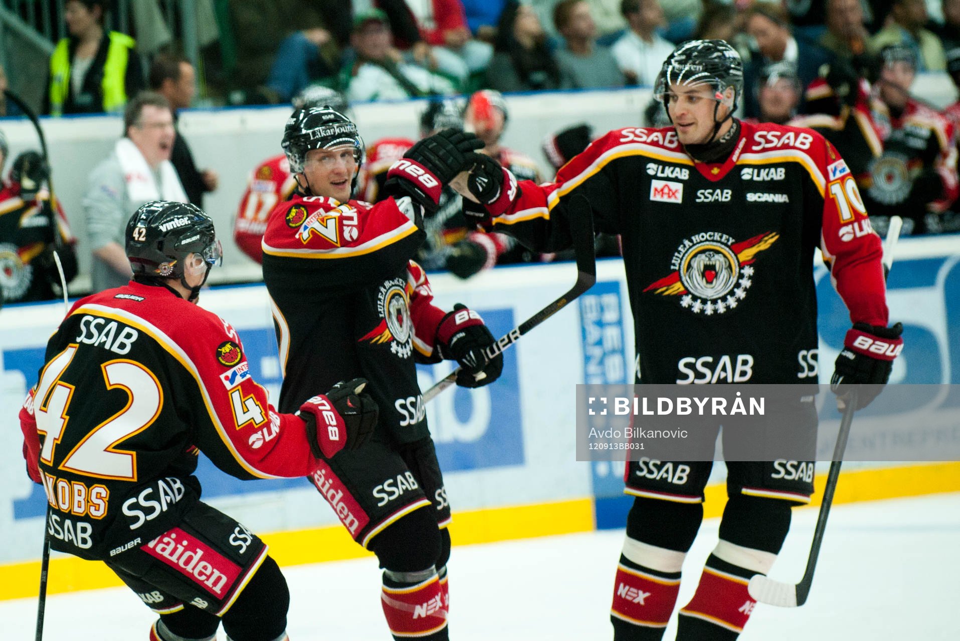 Joonas Vihko, Johan Fransson, Jens Jakobs, Luleå, jubel