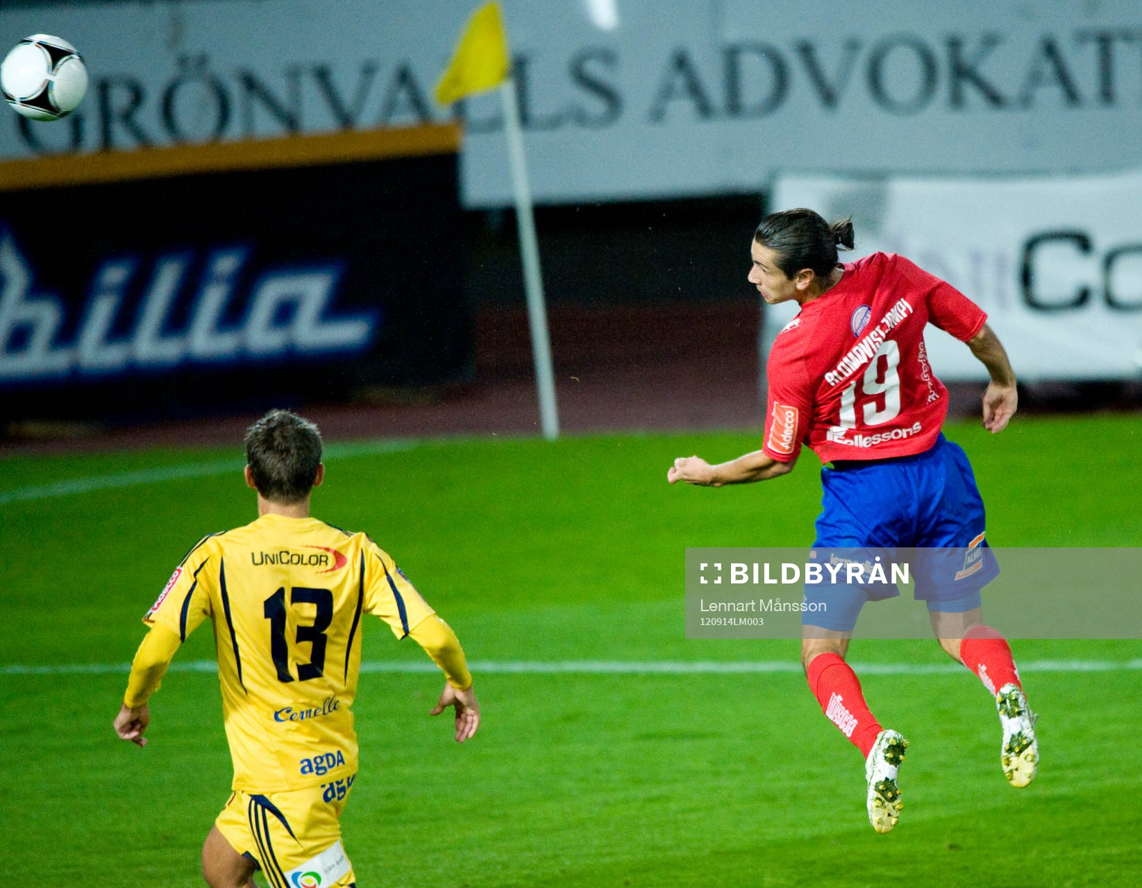 0-2, Matteo Blomqvist-Zampi, Öster, som nickar i mål