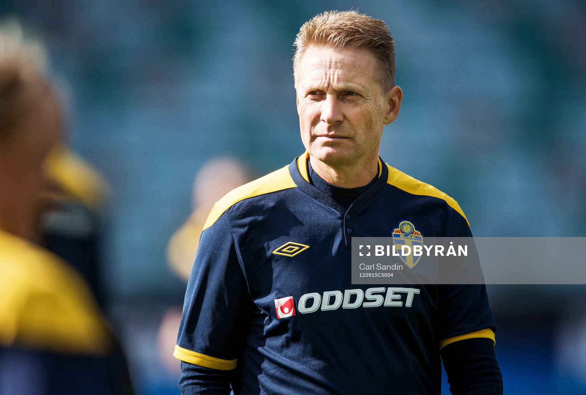 Fotboll, Träningslandskamp, Dam, Sverige - Holland: Tomas Dennerby, förbundskapten Sverige.