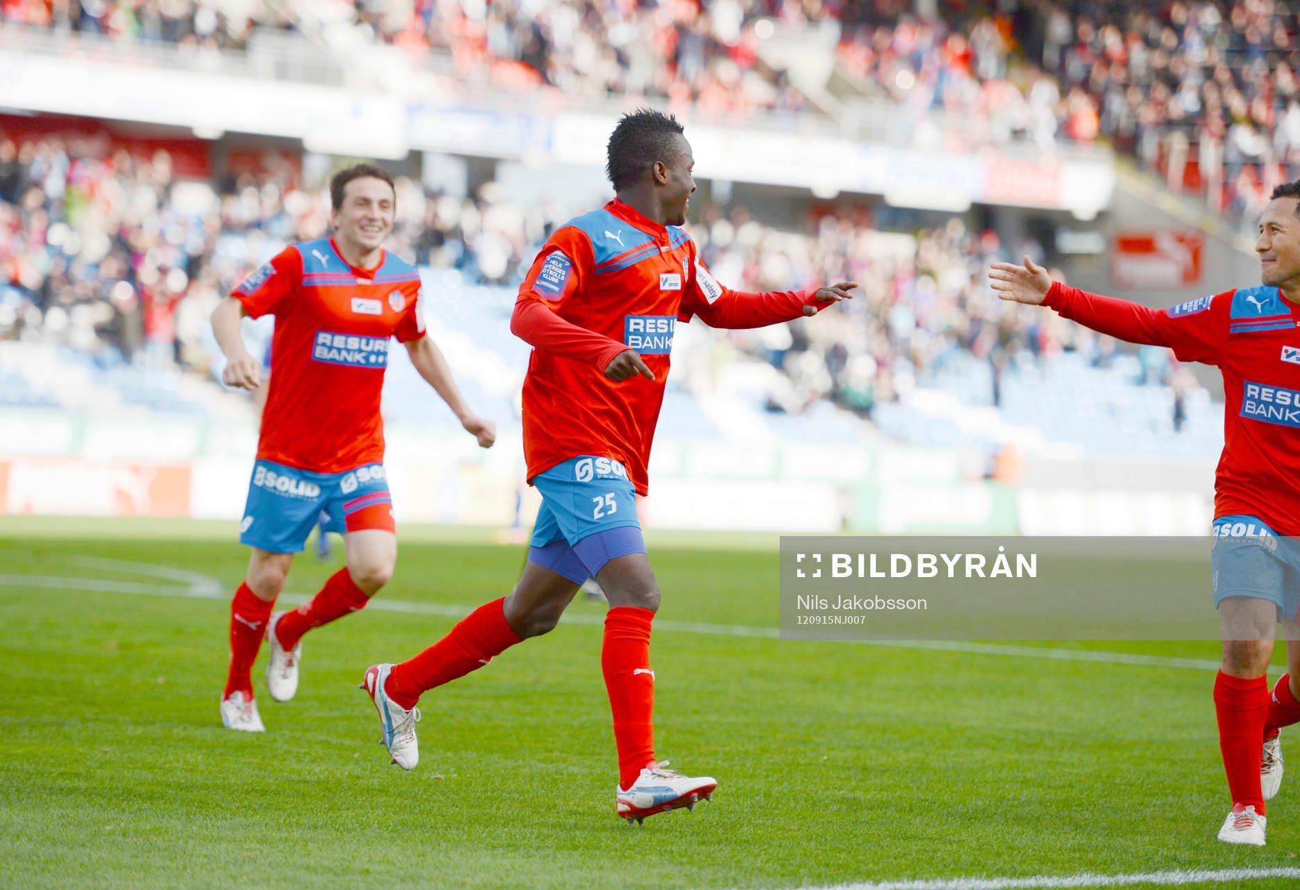 David Accam, Helsingborg, jubel