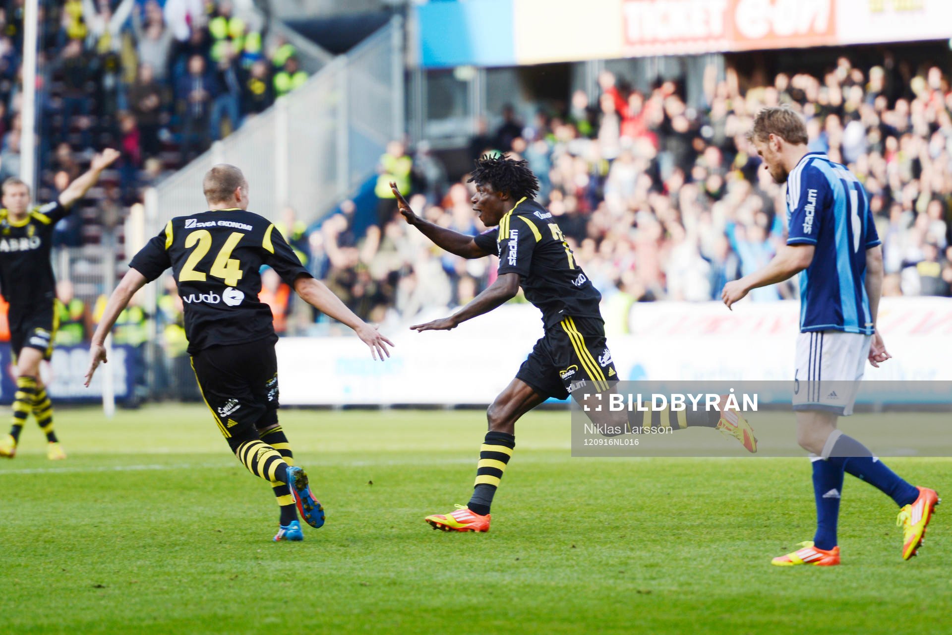 Mohamed Bangura, AIK, jubel efter 0-2