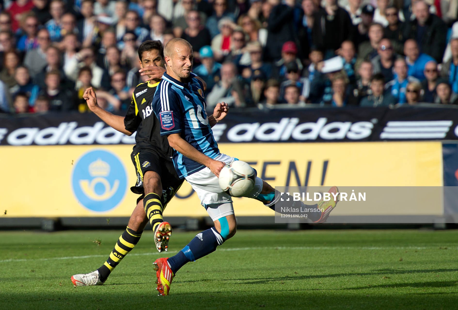 Celso Borges, AIK gör 0-3-målet. Petter Gustafsson,