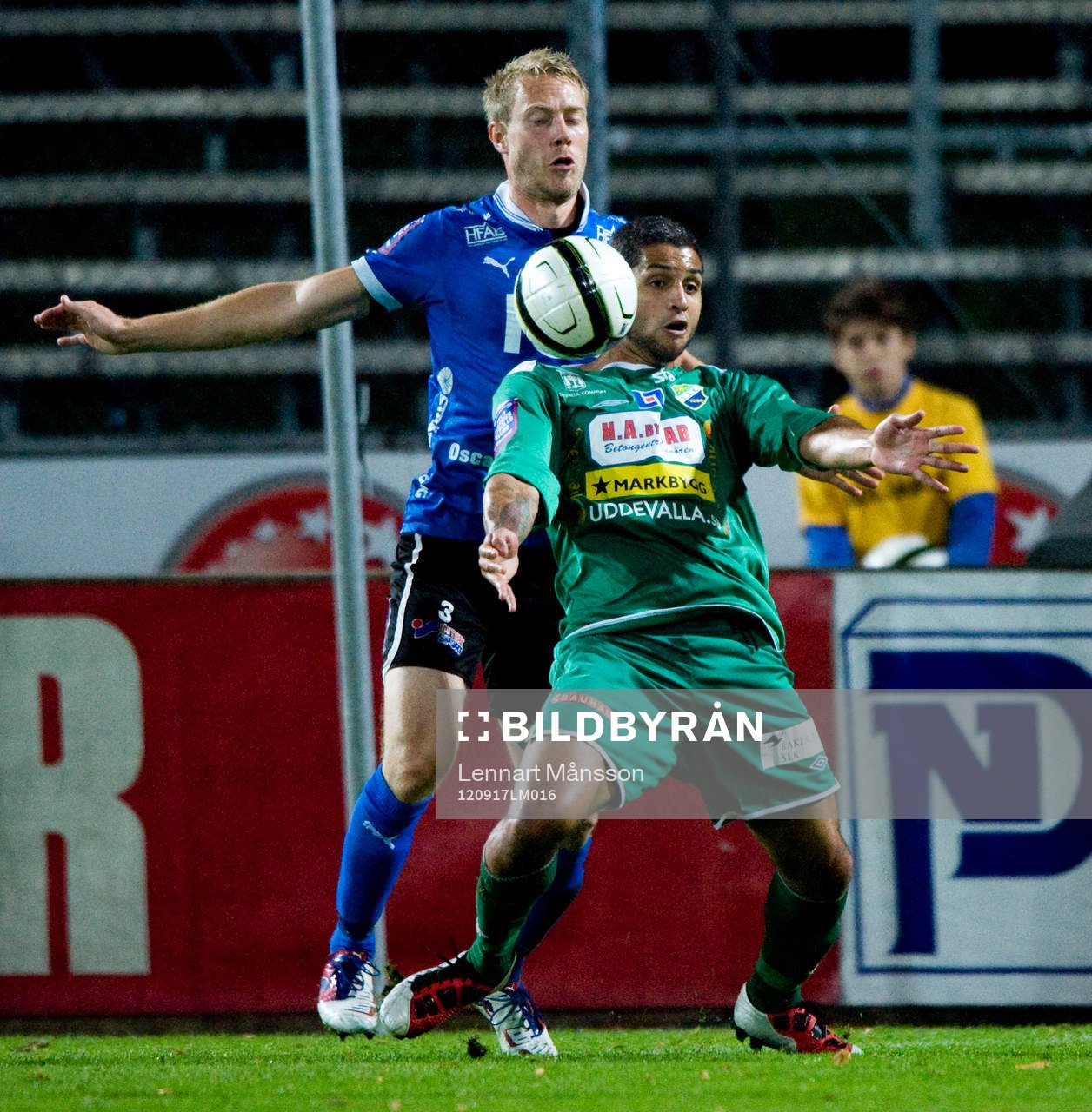  Bruno Santos da Silva, Ljungskile och Johnny Lundberg, Halmstad