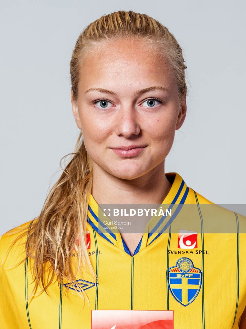 Fotboll, Dam, Landslag, F18/94, Porträtt: Alexandra Benediktsson, Sverige.