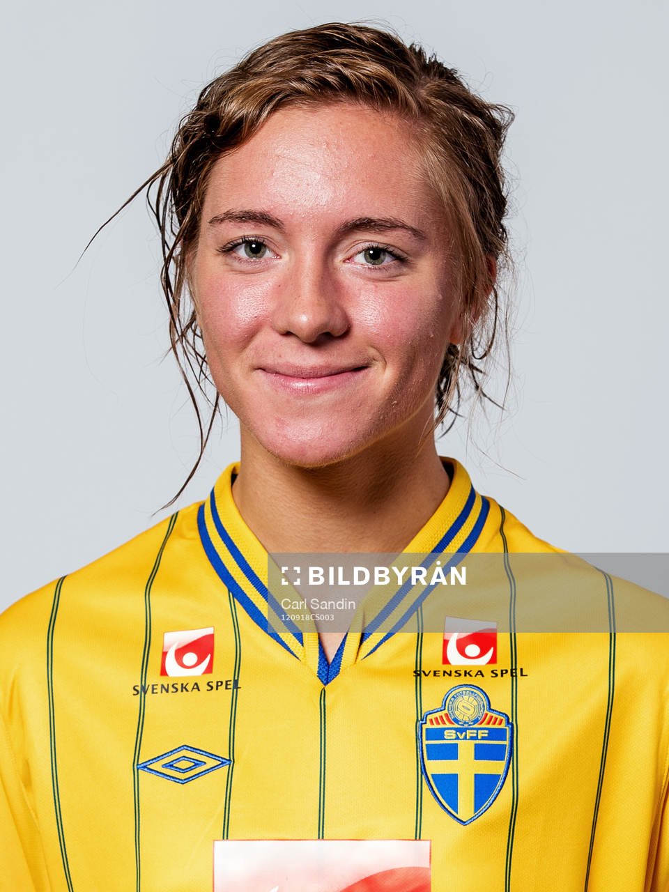 Fotboll, Dam, Landslag, F18/94, Porträtt: Amanda Hallesjö, Sverige.