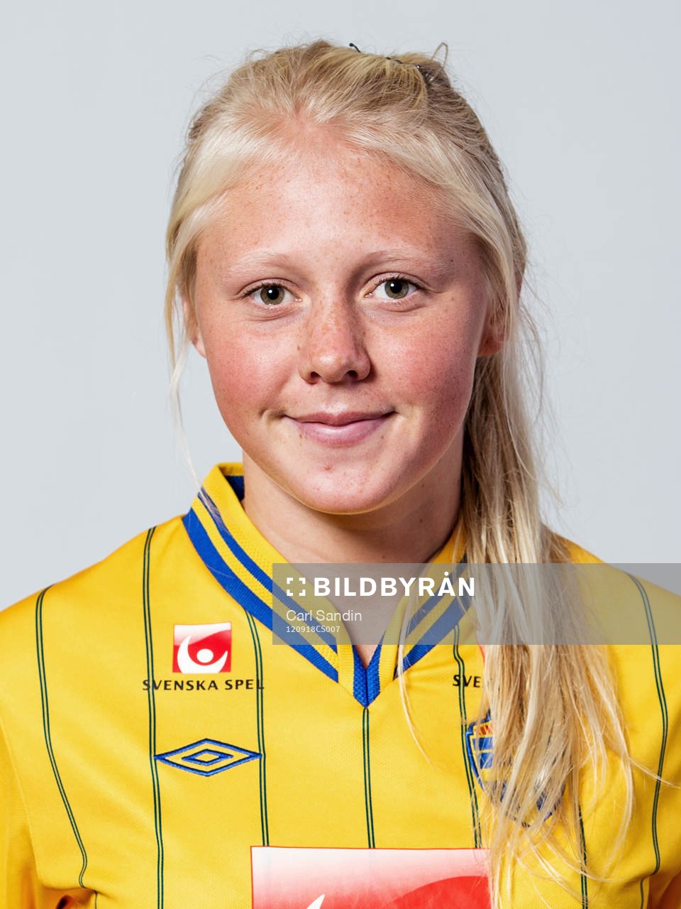 Fotboll, Dam, Landslag, F18/94, Porträtt: Elin Bragnum, Sverige.