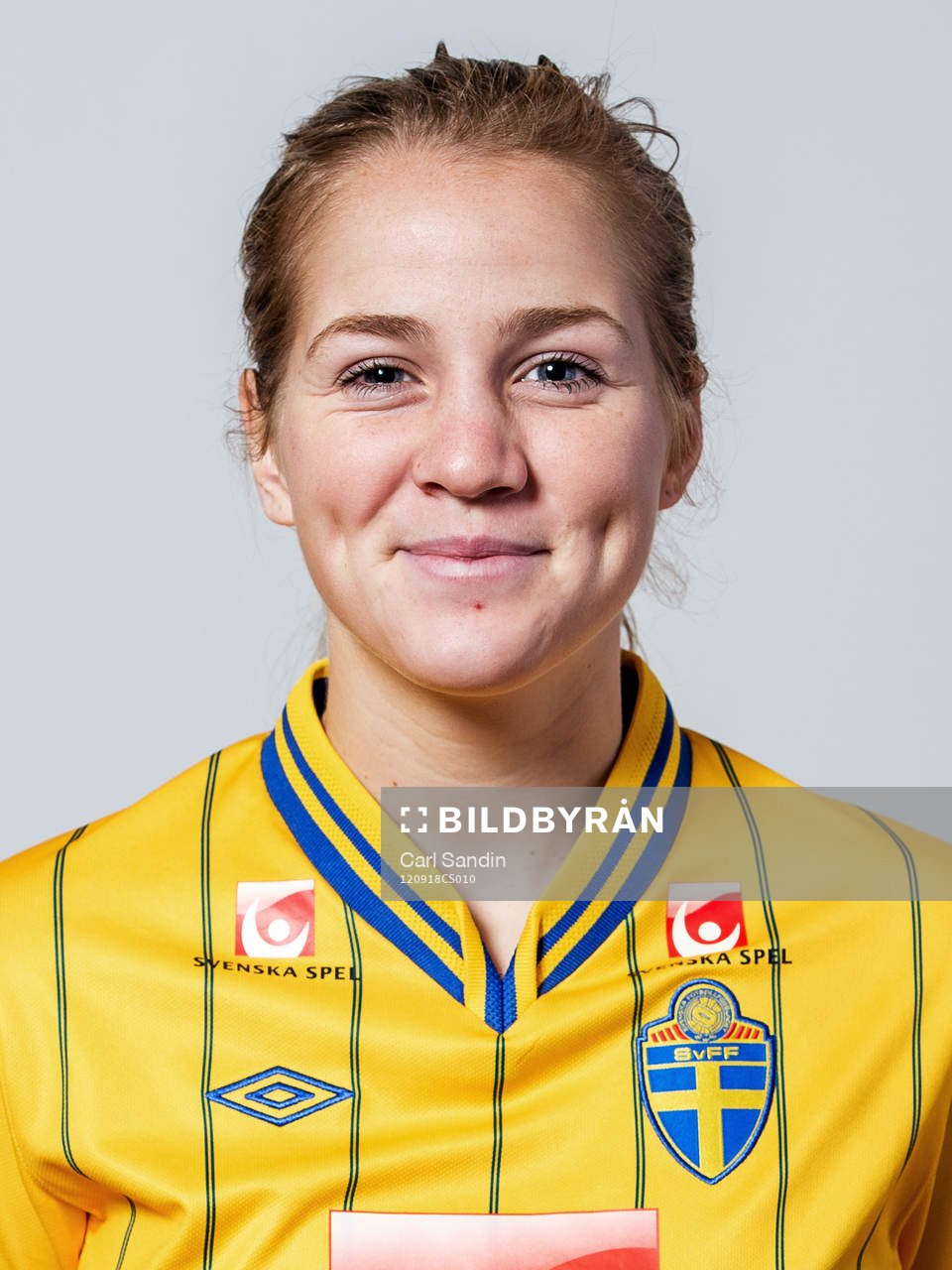 Fotboll, Dam, Landslag, F18/94, Porträtt: Irma Helin, Sverige.