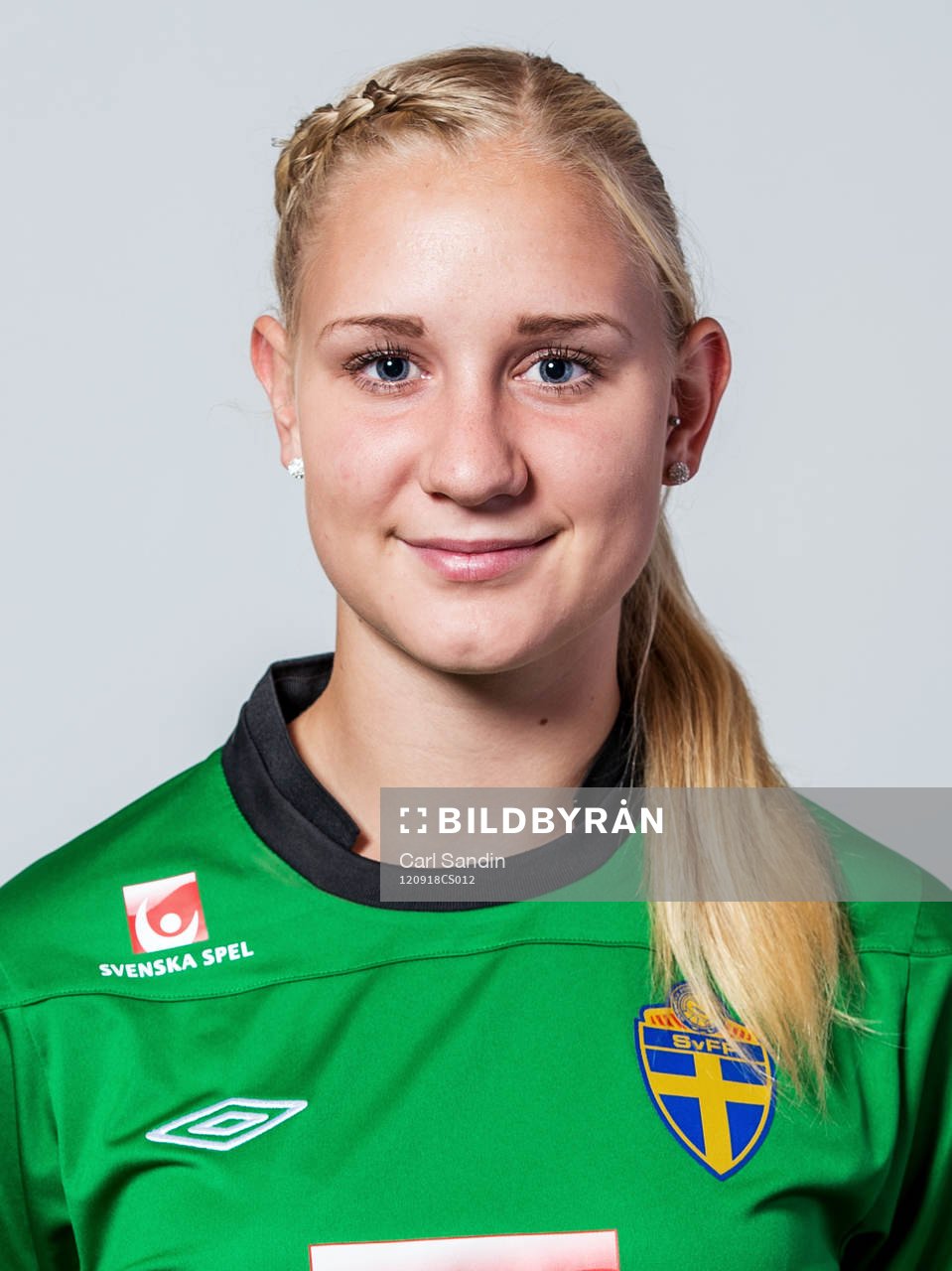 Fotboll, Dam, Landslag, F18/94, Porträtt: Louise Högrell, Sverige.