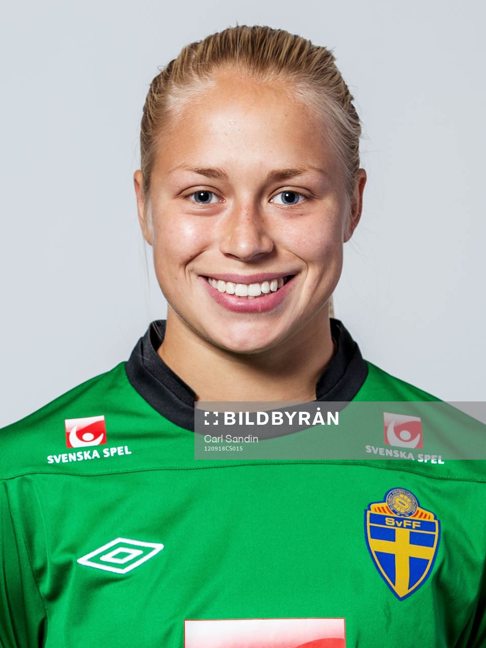 Fotboll, Dam, Landslag, F18/94, Porträtt: Maja Ohlsson, Sverige.