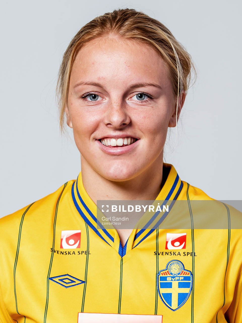 Fotboll, Dam, Landslag, F18/94, Porträtt: Mimmi Larsson, Sverige.