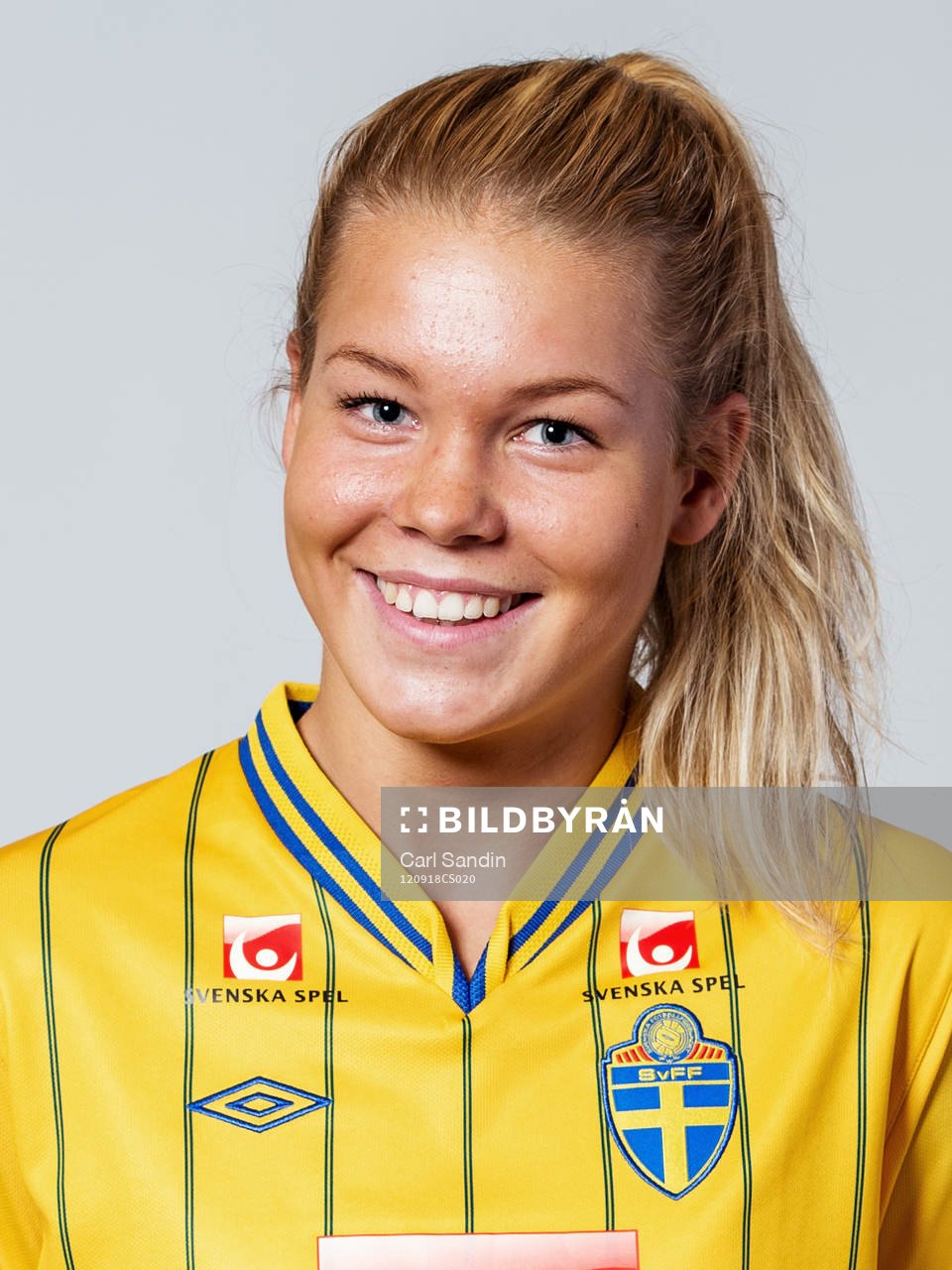 Fotboll, Dam, Landslag, F18/94, Porträtt: Nina Jakobsson, Sverige.