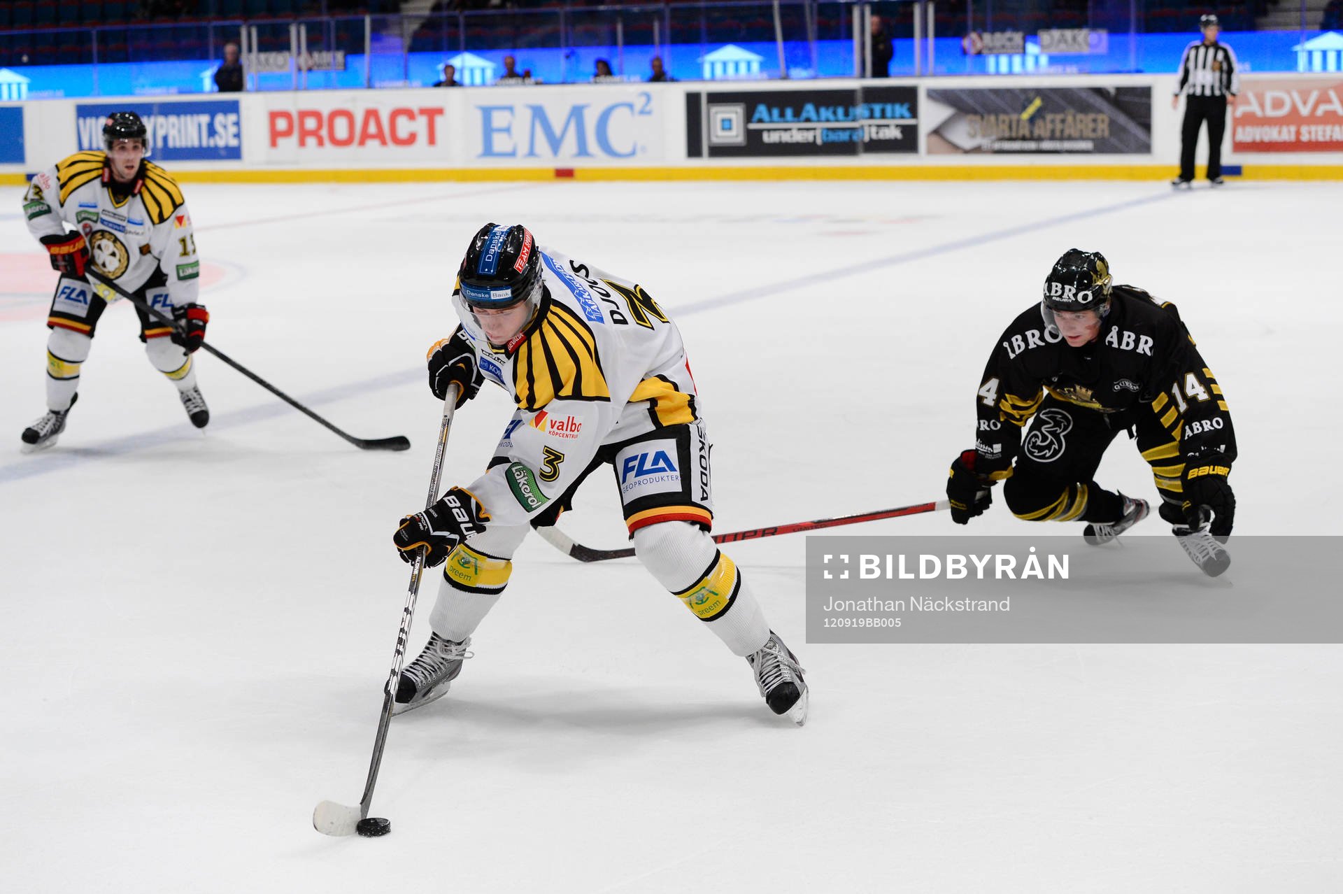 Brynäs Christian Djoos (#3), Ryan Gunderson (#13), AIK