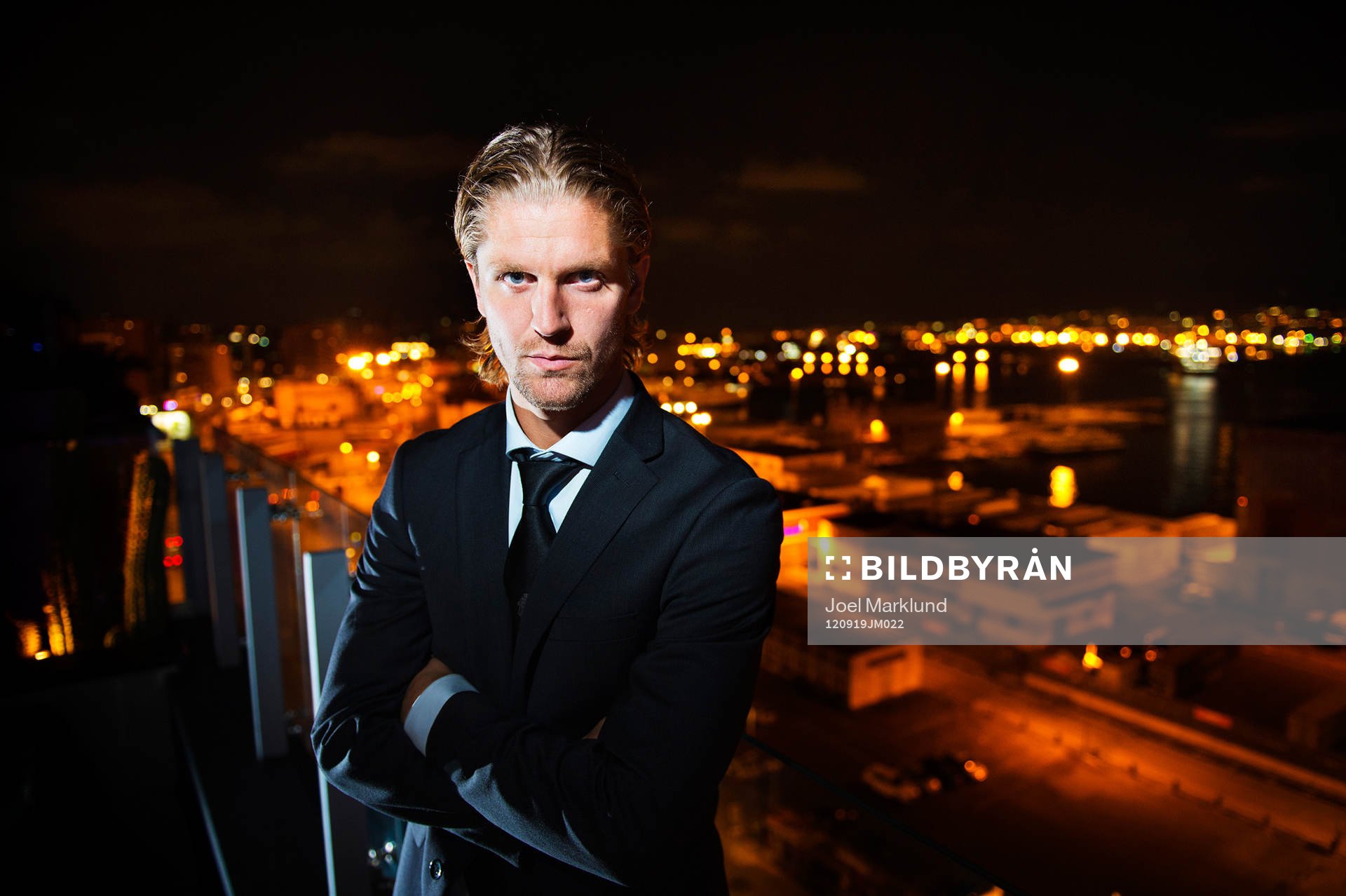 Martin Lorentzson med Napoli i bakgrunden