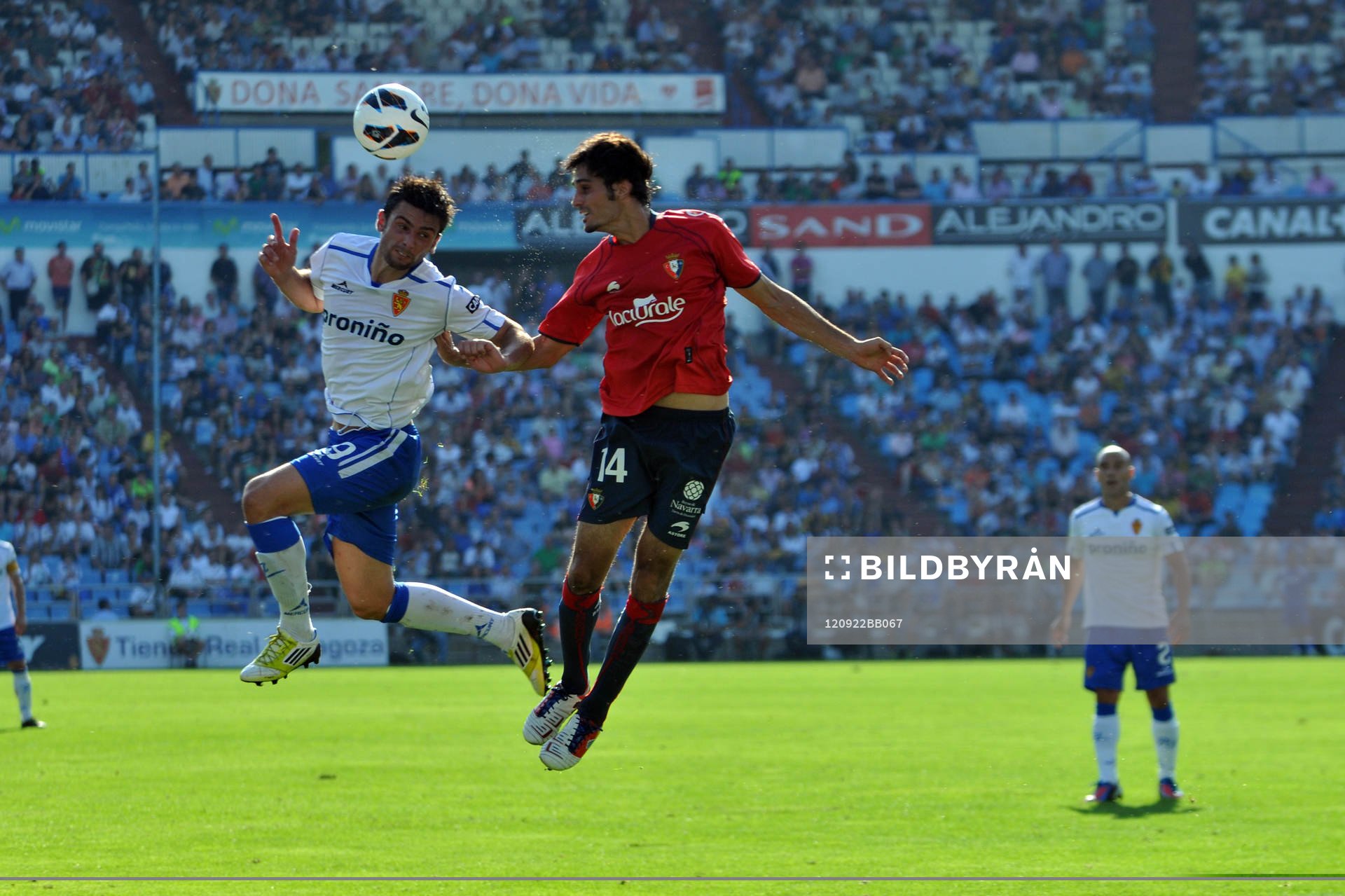 Fotboll, La Liga (Spansk Liga) Real Zaragoza vs. Atlético