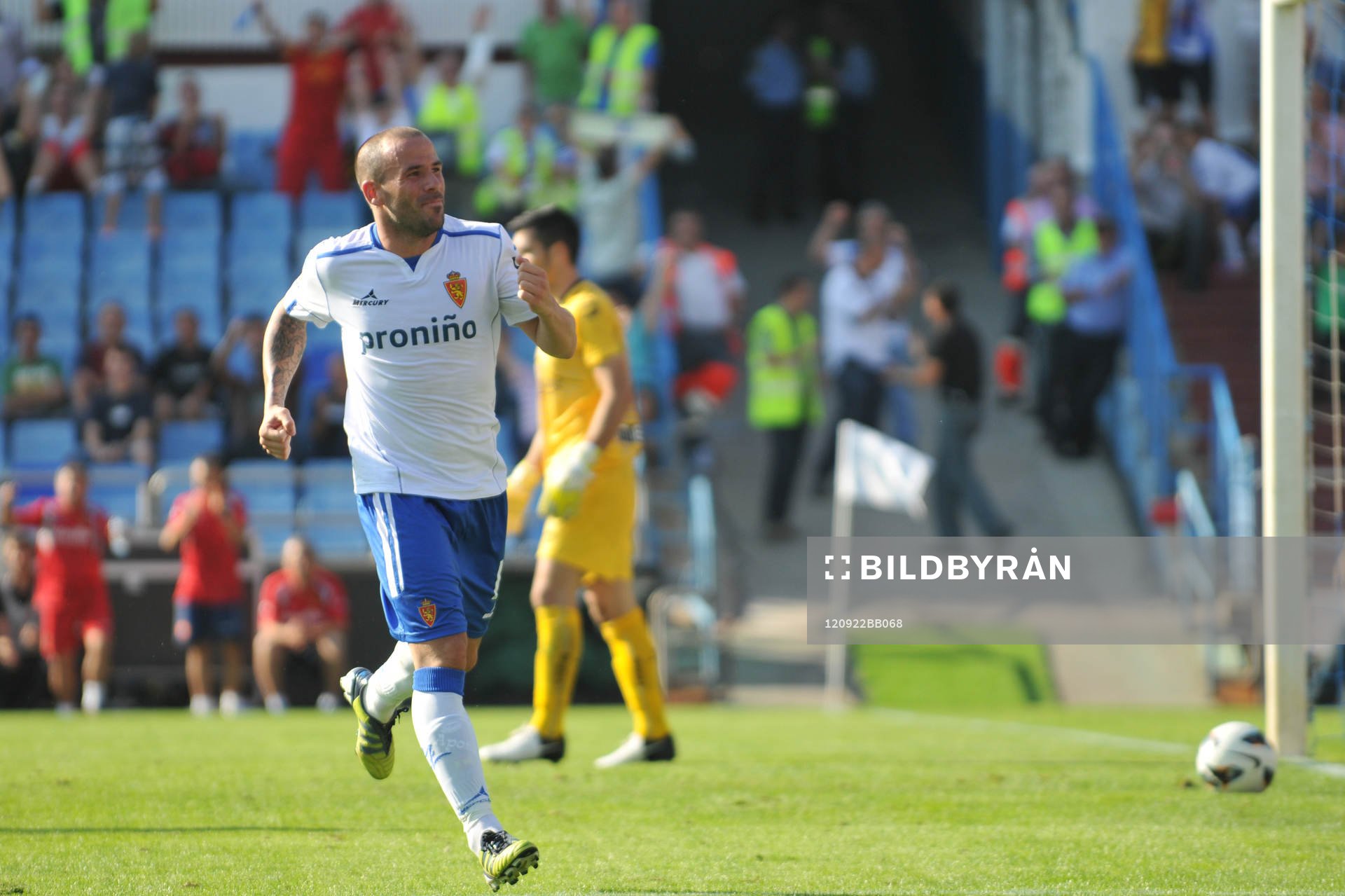 Fotboll, La Liga (Spansk Liga) Real Zaragoza vs. Atlético