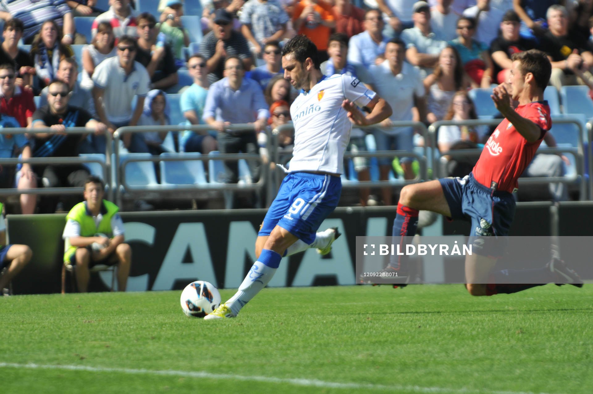 Fotboll, La Liga (Spansk Liga) Real Zaragoza vs. Atlético