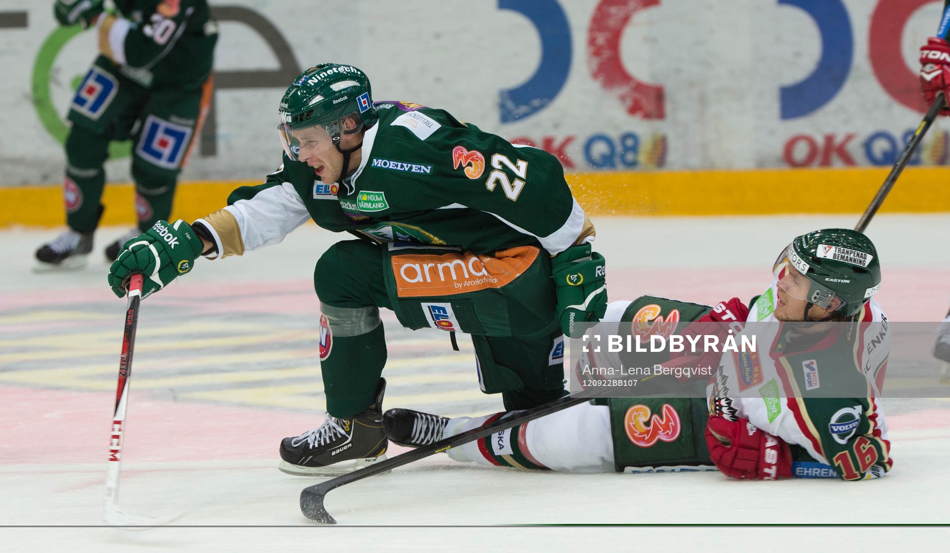 Per Åslund, Färjestad , Anton Axelsson, Frölunda