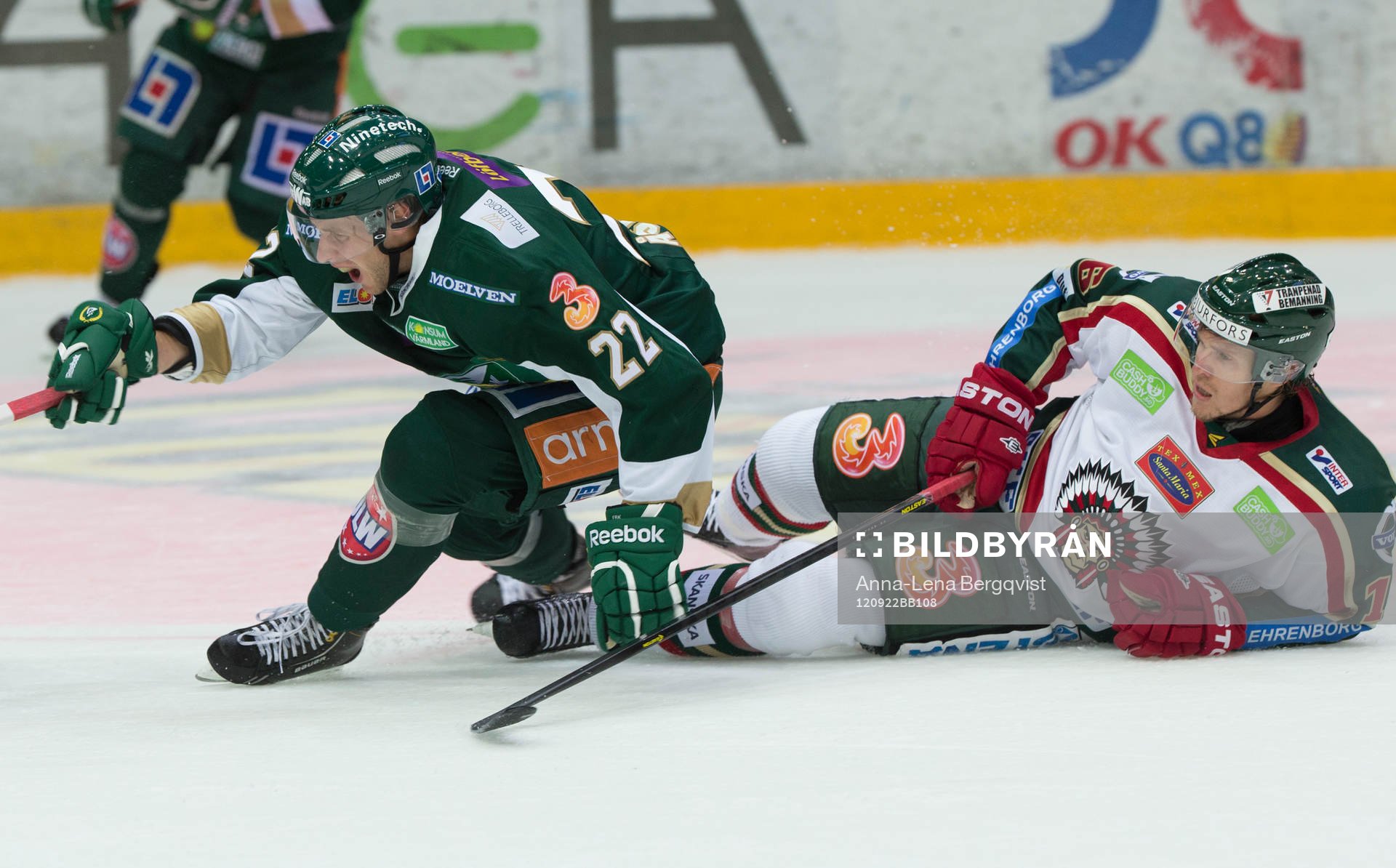 Per Åslund, Färjestad , Anton Axelsson, Frölunda