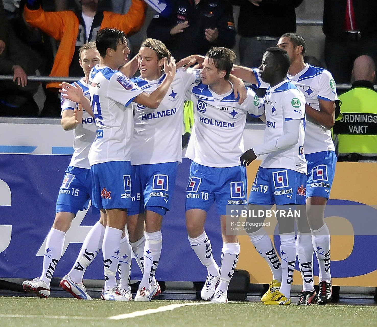 Gunnar Heidar Thorvaldsson, Norrköping jublar 1-1 målet