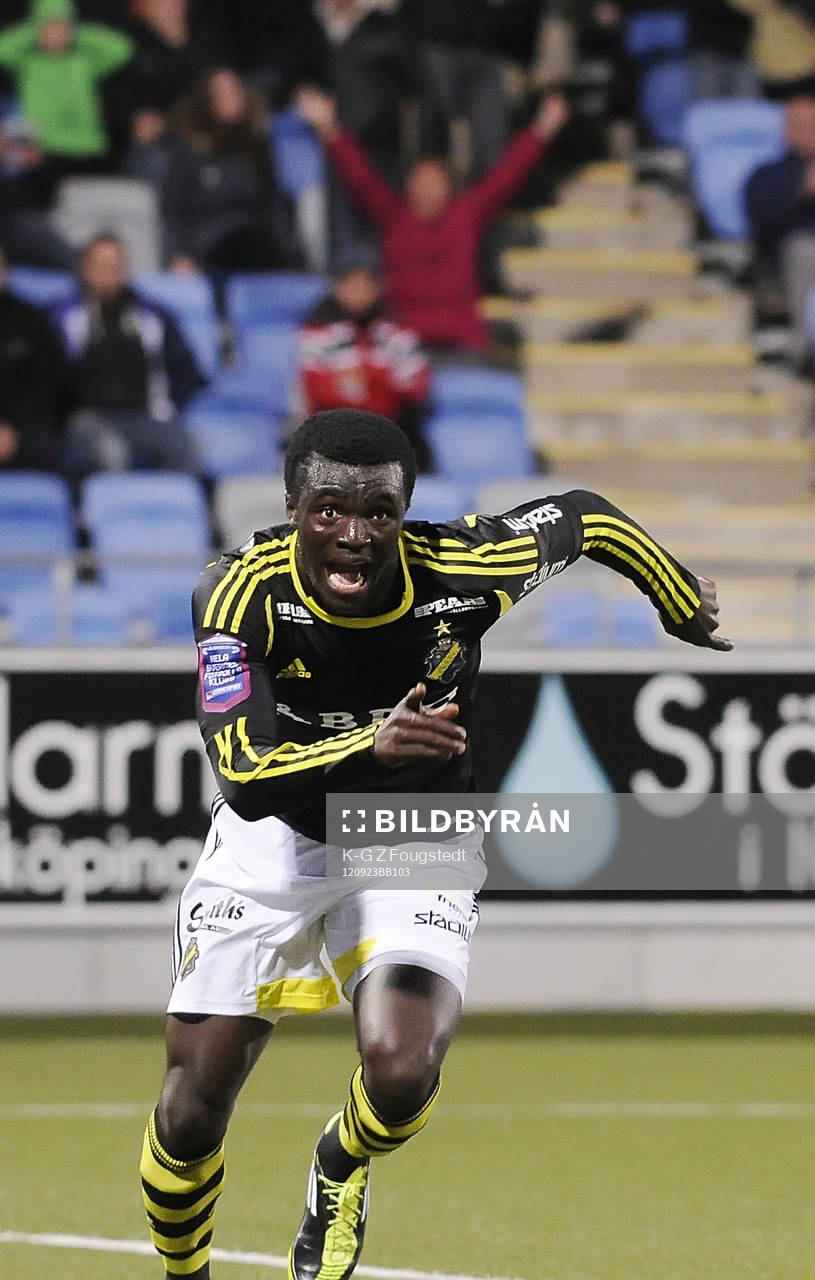 Kwame Amponsah Karikari har just satt AIK ledningsmål till
